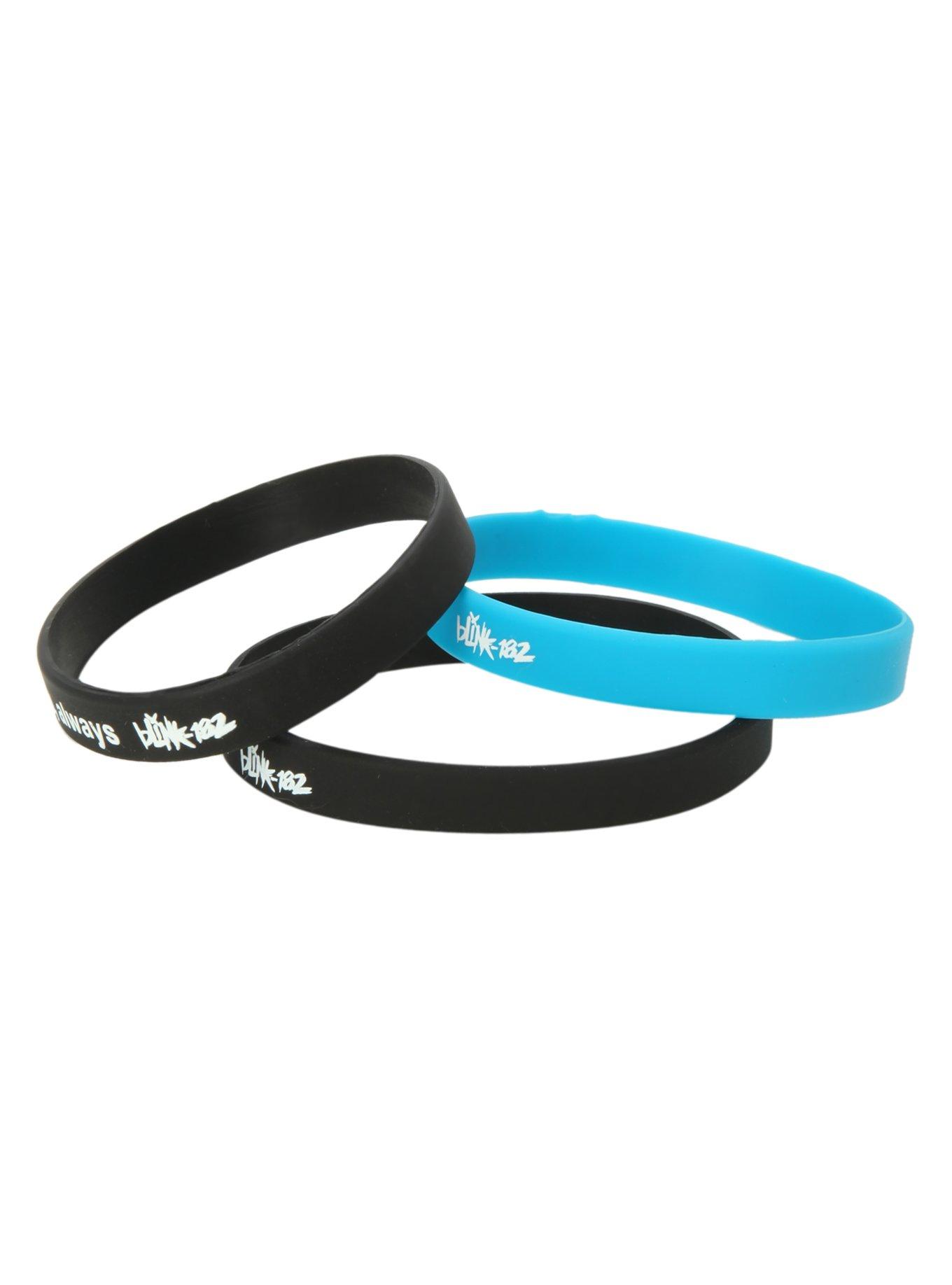 Blink-182 Lyrics Rubber Bracelet 3 Pack, , alternate