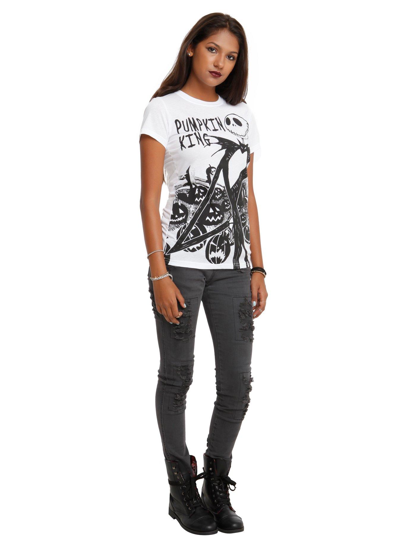 The Nightmare Before Christmas Pumpkin King Girls T-Shirt, , alternate