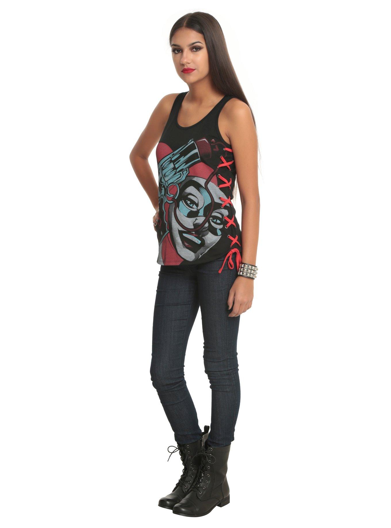 DC Comics Harleen Harley Quinn Girls Tank Top, , alternate