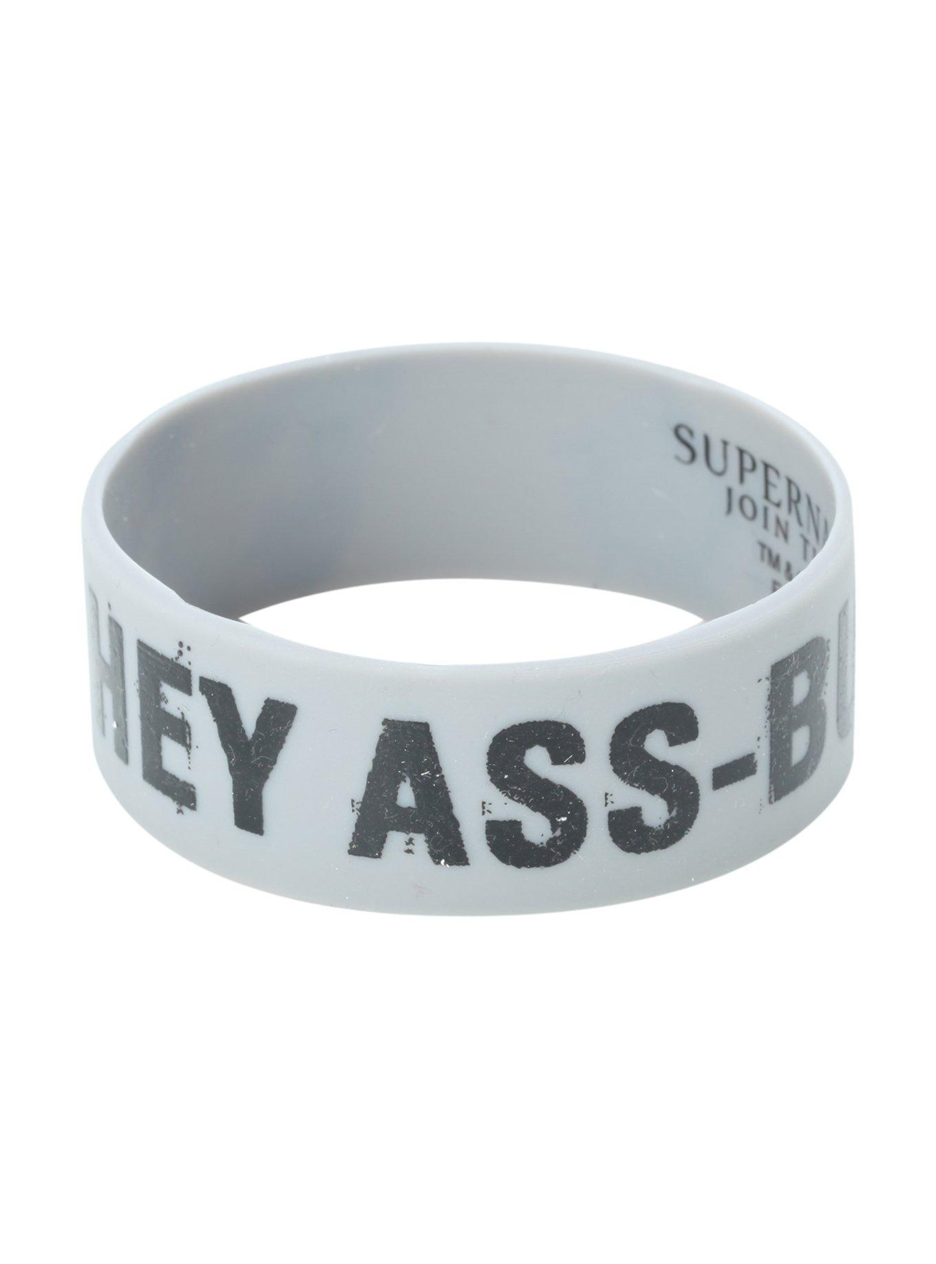 Supernatural Hey Ass-butt! Rubber Bracelet, , alternate