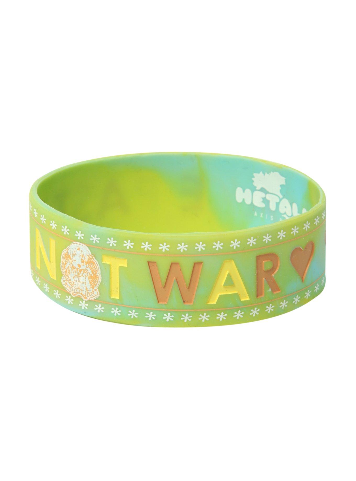 Hetalia: Axis Powers Make Pasta Not War Rubber Bracelet, , alternate