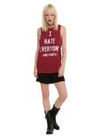 I Hate Everyone (And Pants) Girls Muscle Top, , alternate