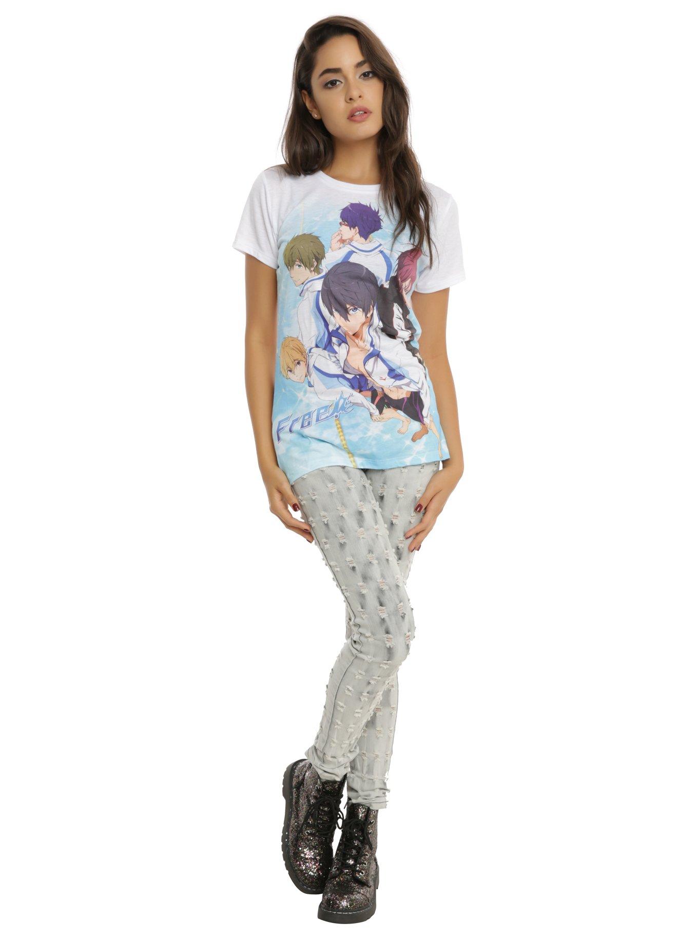 Free! Group Pool Girls T-Shirt, , alternate