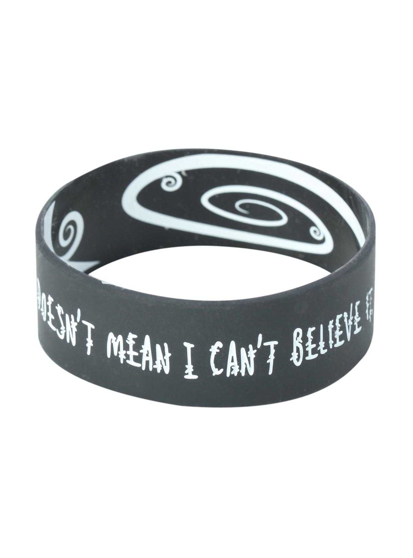 The Nightmare Before Christmas Just Because I Can't See Rubber Bracelet, , alternate