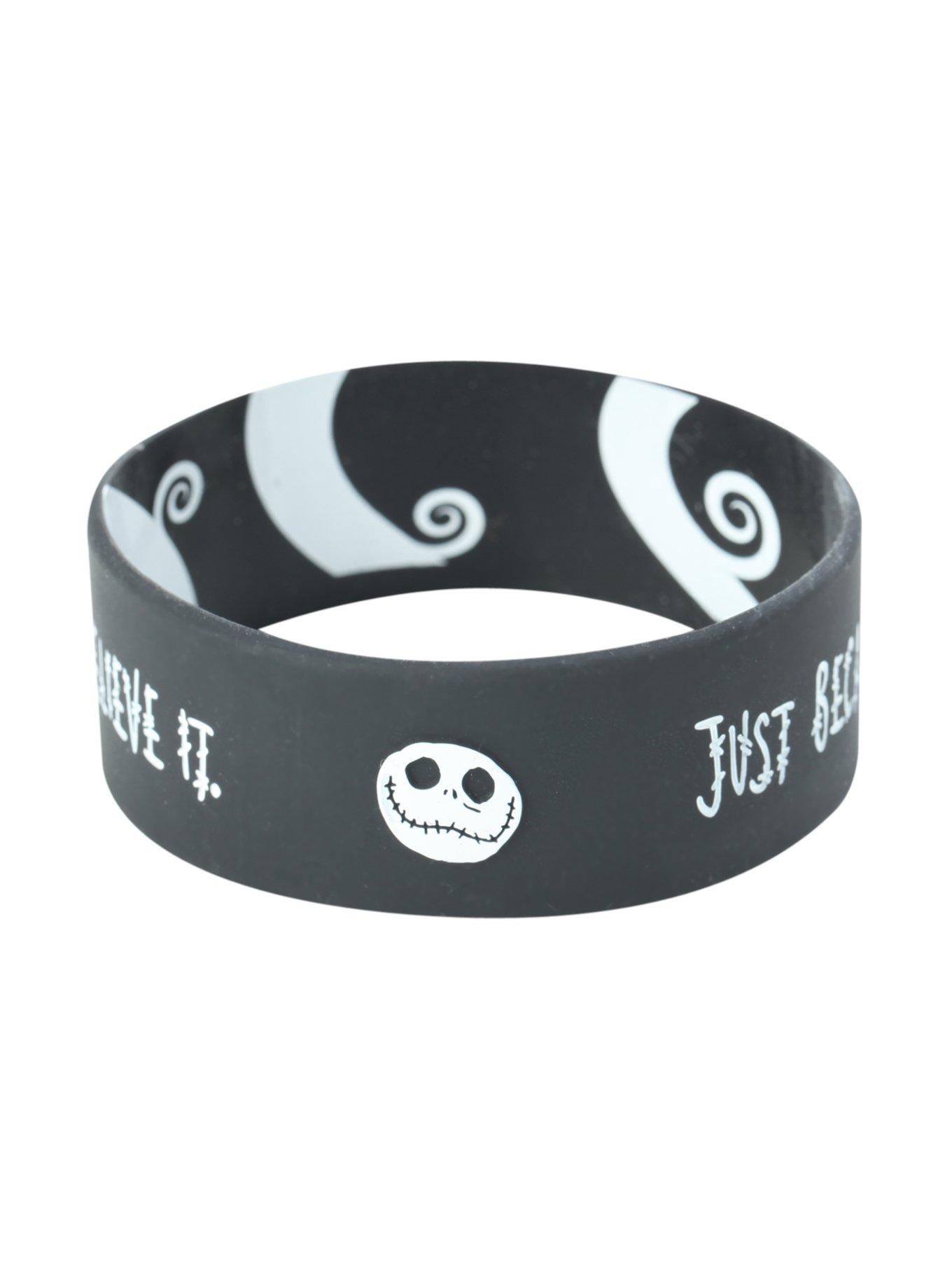 The Nightmare Before Christmas Just Because I Can't See Rubber Bracelet, , alternate