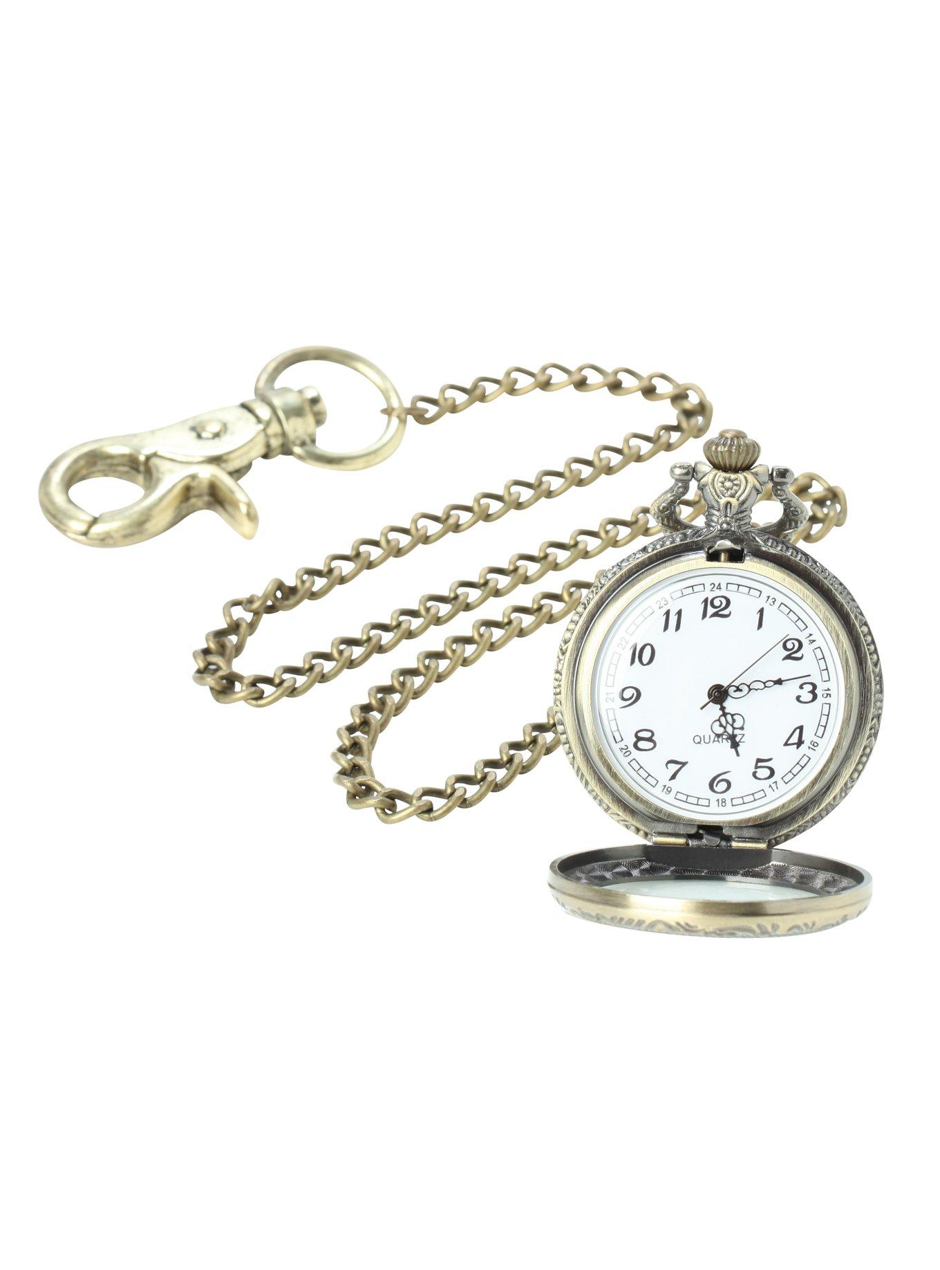 Burnished Gold Pocket Watch, , alternate