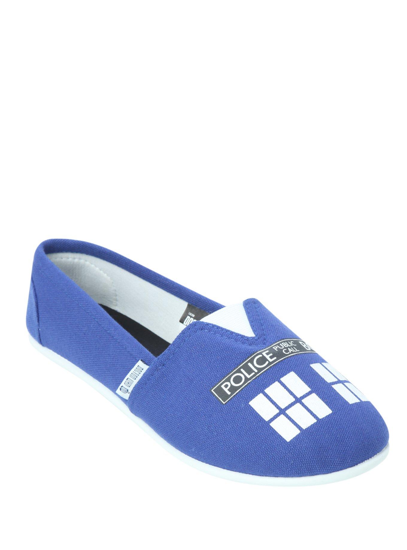 Doctor Who TARDIS Slip-On Shoes, , alternate
