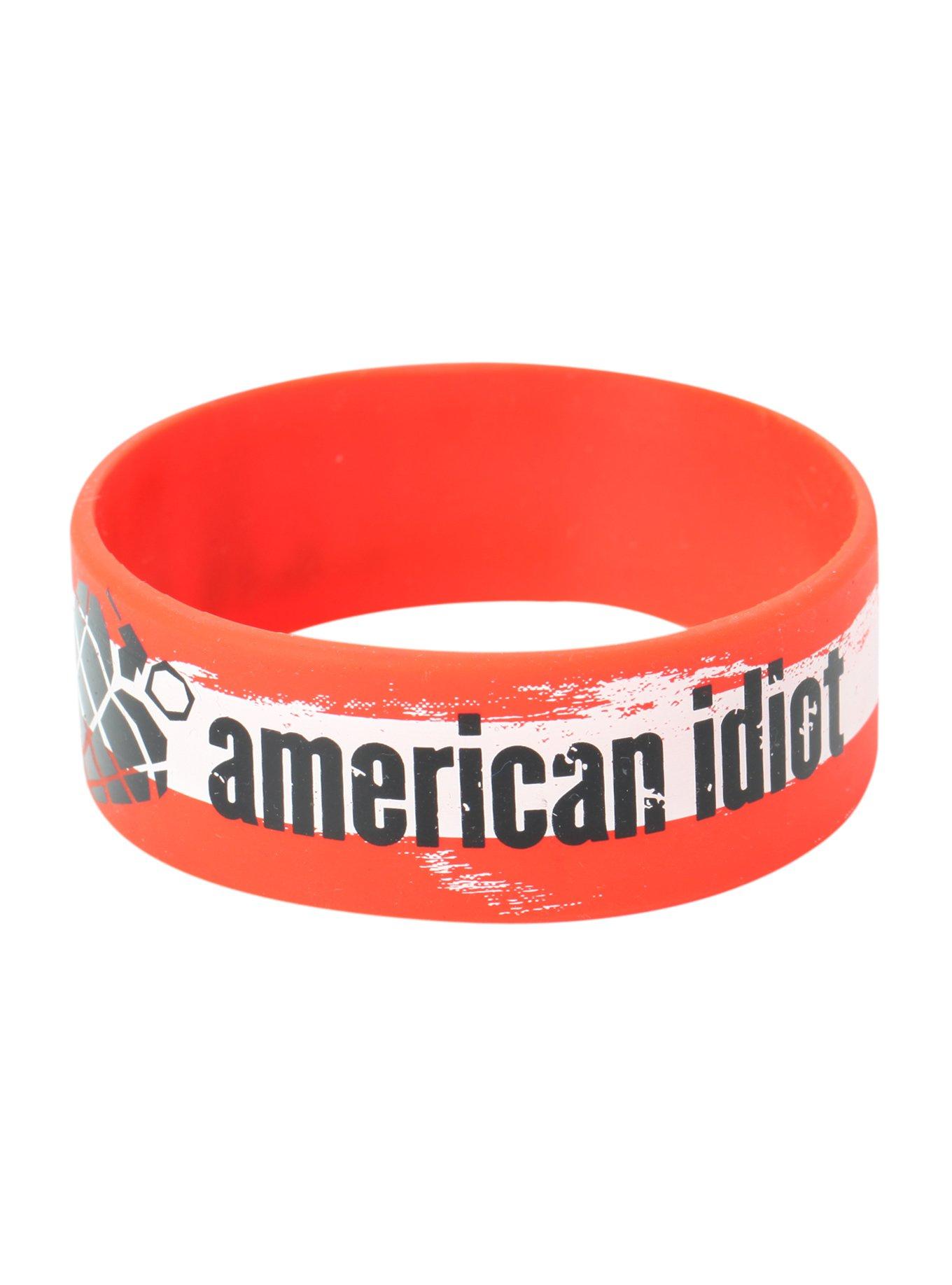 Green Day American Idiot Rubber Bracelet, , alternate