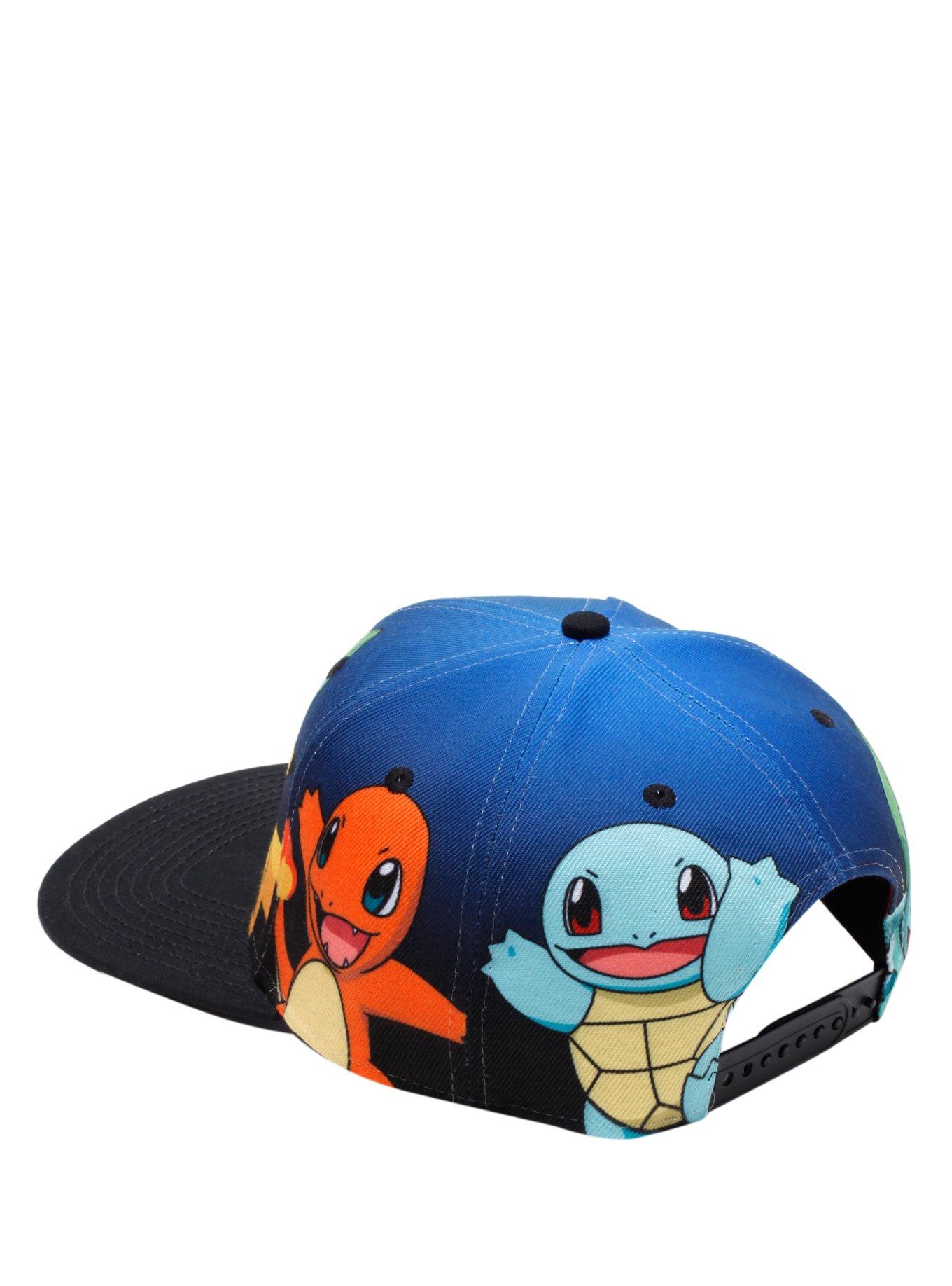 Pokemon Starters Snapback Hat, , alternate