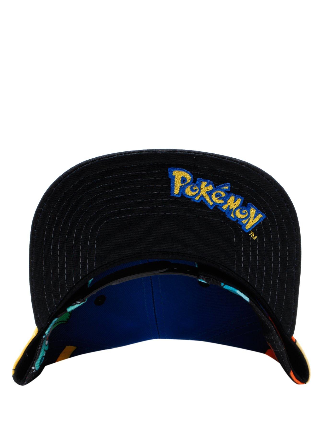 Pokemon Starters Snapback Hat, , alternate