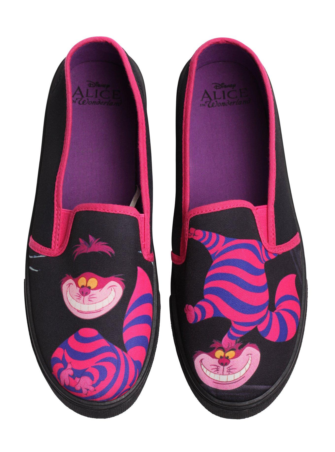 Disney Alice In Wonderland Cheshire Cat Slip-On Sneakers, , alternate