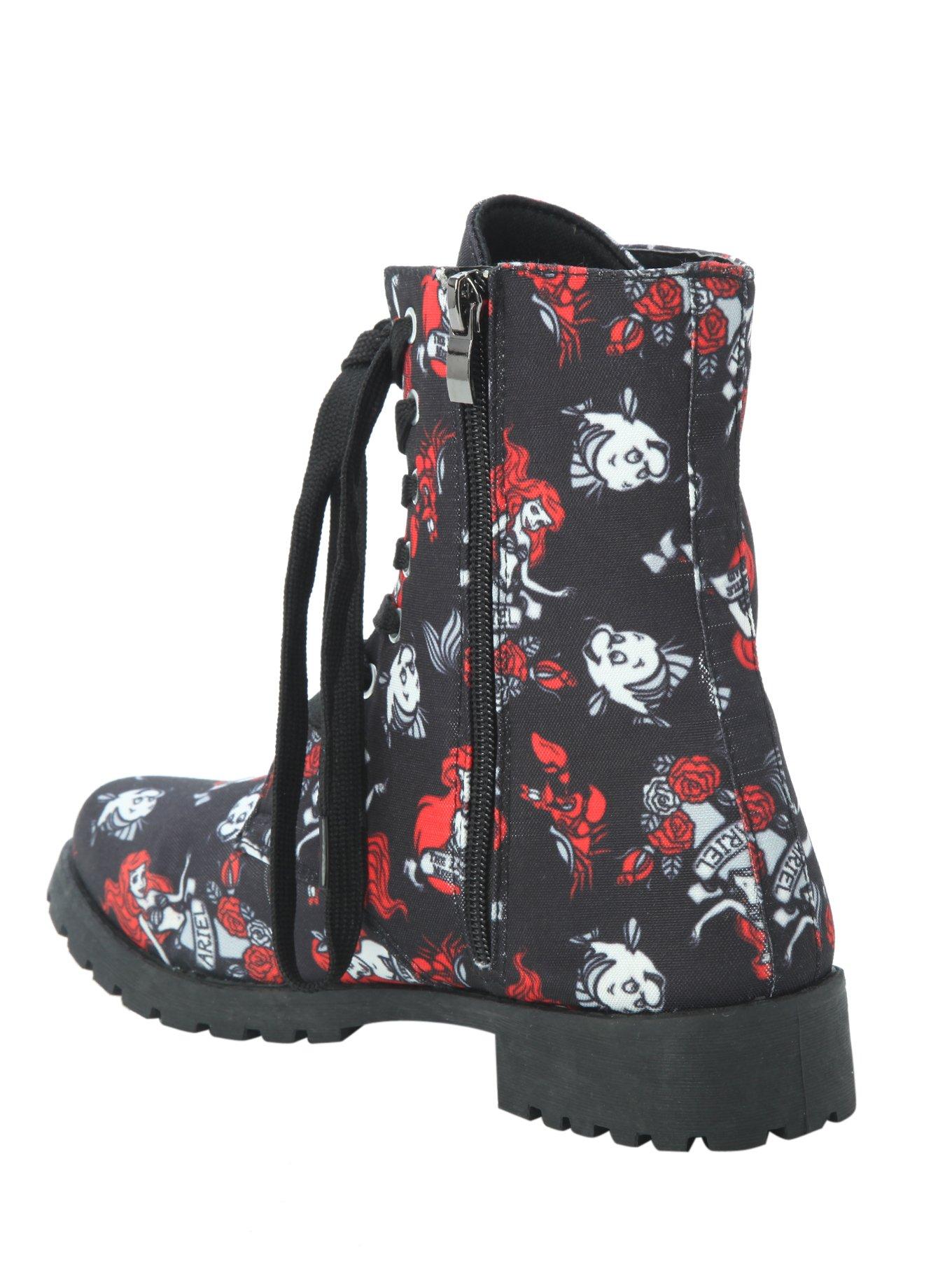 Disney The Little Mermaid Ariel & Flounder Combat Boot, , alternate