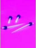 Acrylic Pink Glow-In-The-Dark Micro Taper And Plug 4 Pack, , alternate