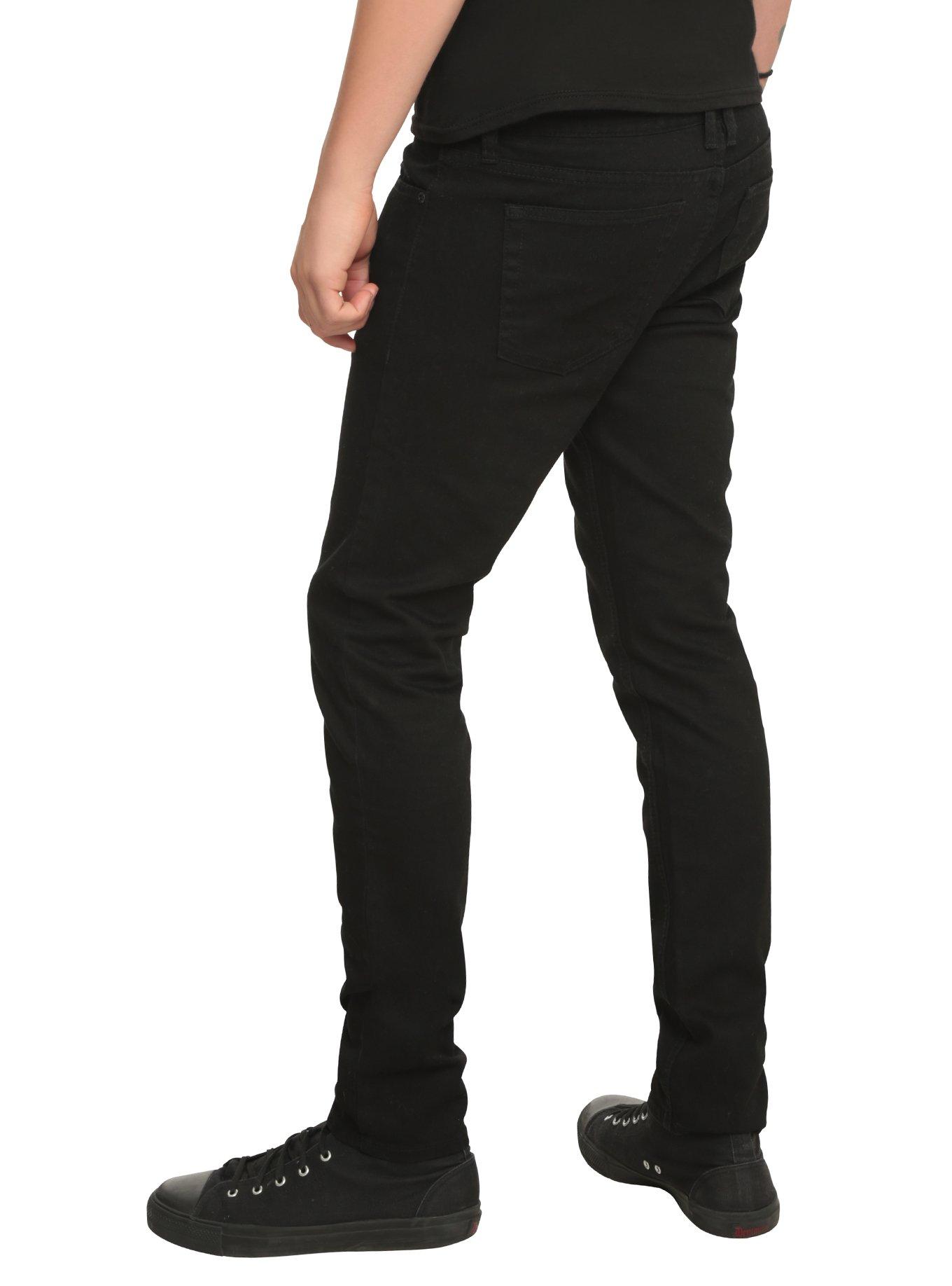 XXX RUDE Never Fade Black Skinny Fit Denim Jeans, , alternate