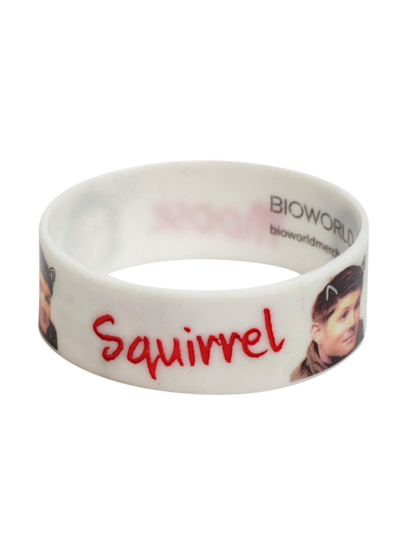 Supernatural Moose & Squirrel Rubber Bracelet, , alternate