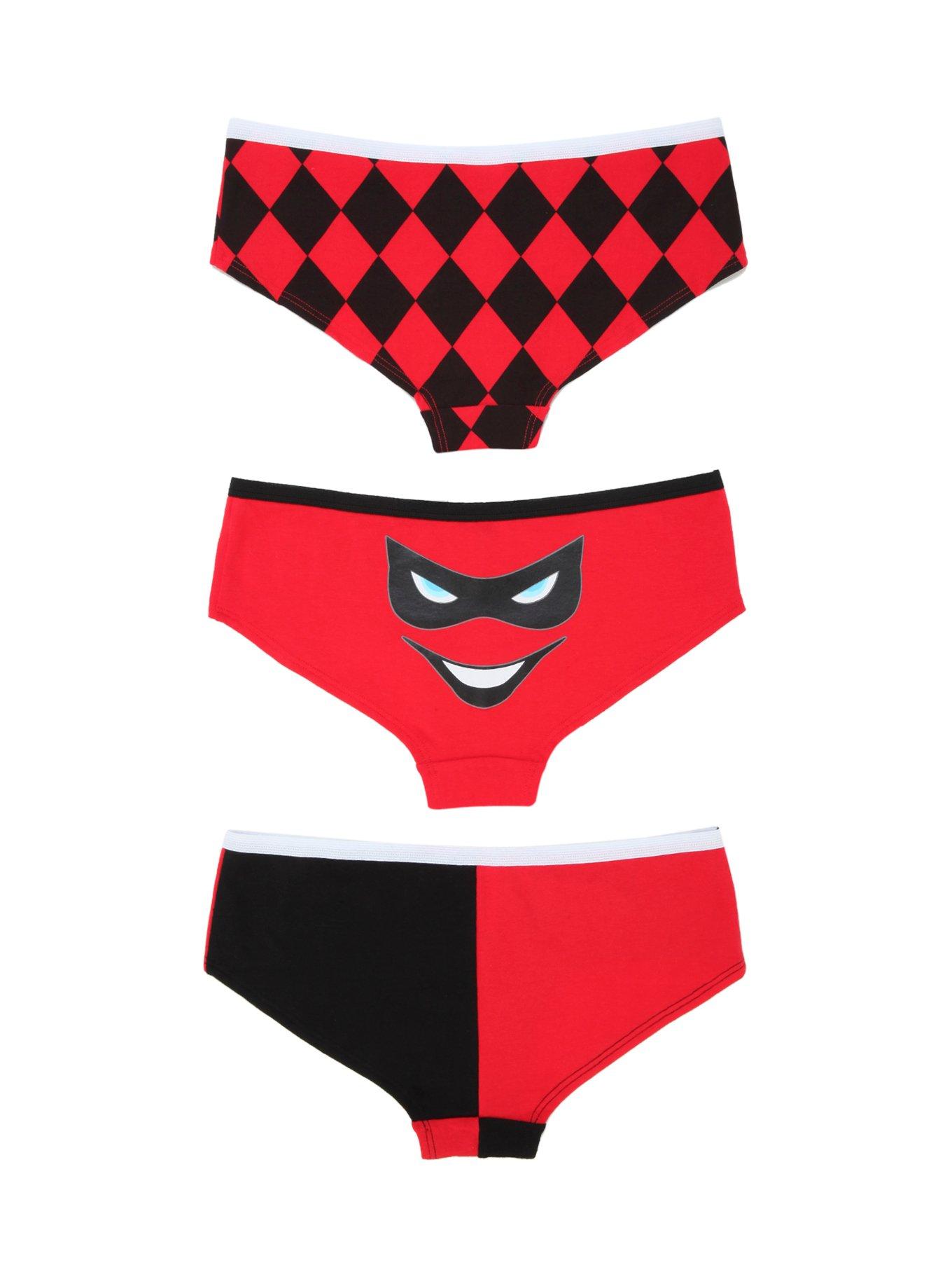 DC Comics Harley Quinn Panty 3 Pack, , alternate