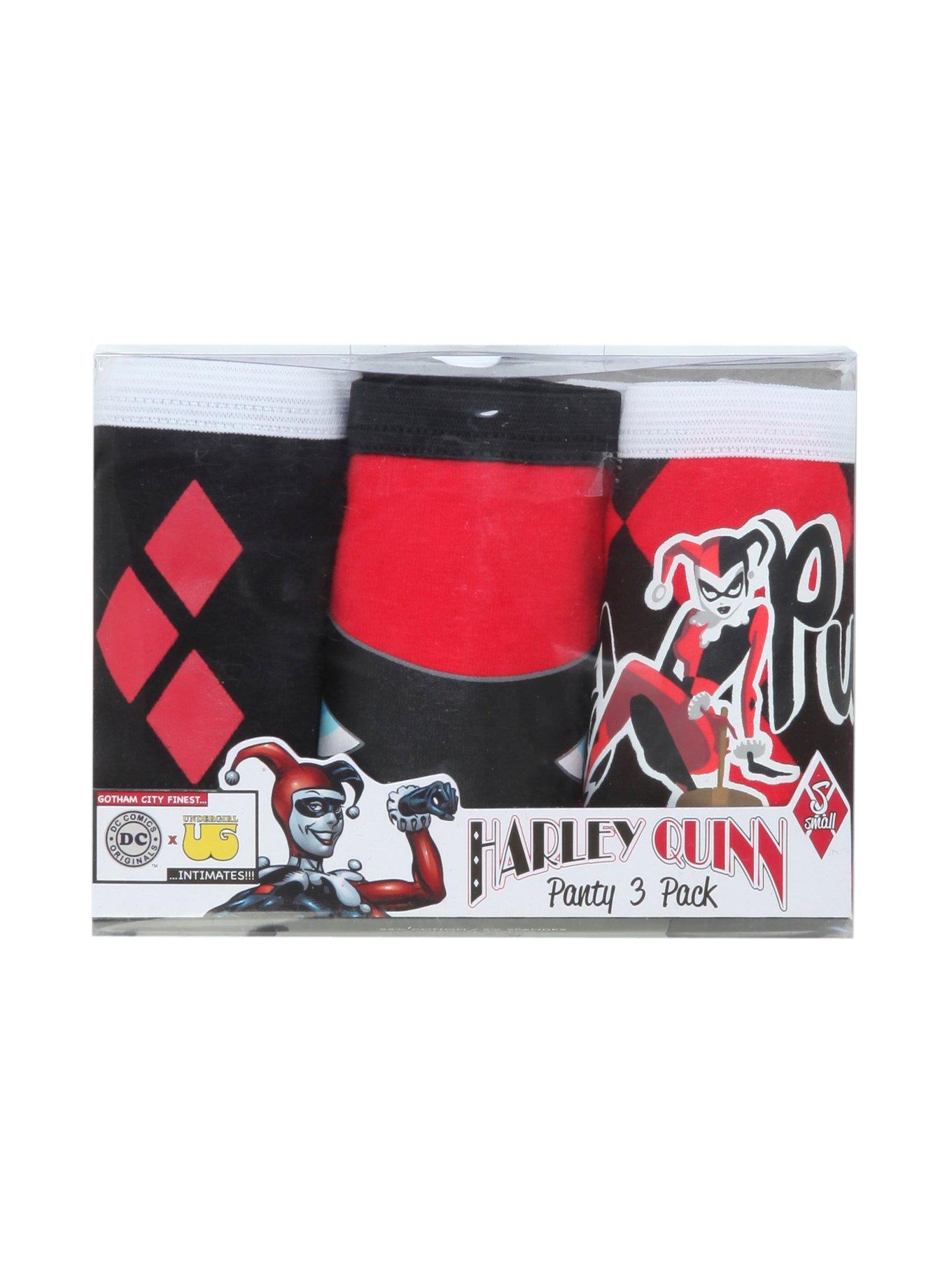 DC Comics Harley Quinn Panty 3 Pack, , alternate