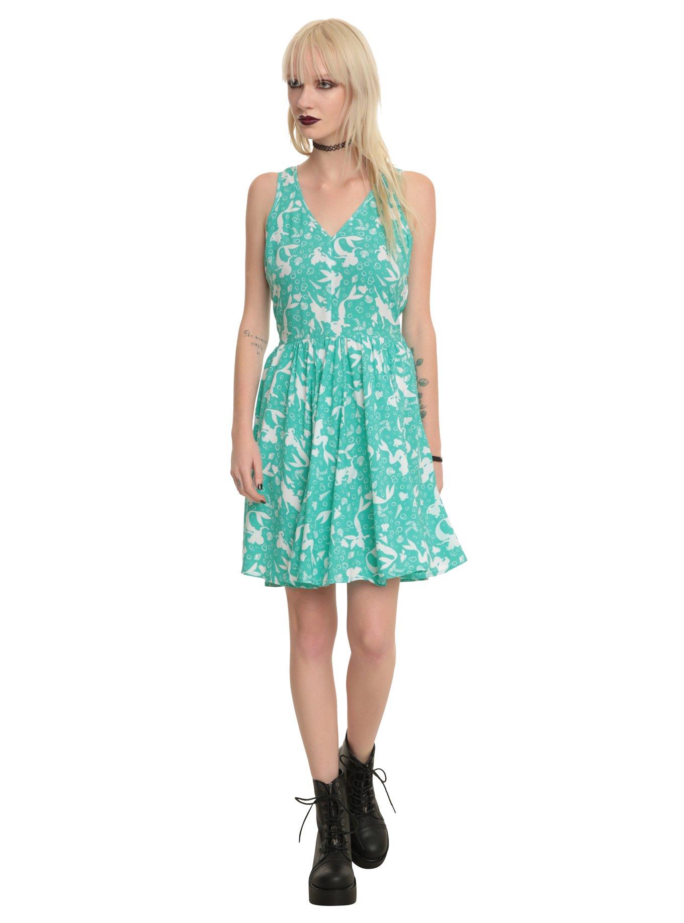 Disney The Little Mermaid Silhouette Dress, , alternate