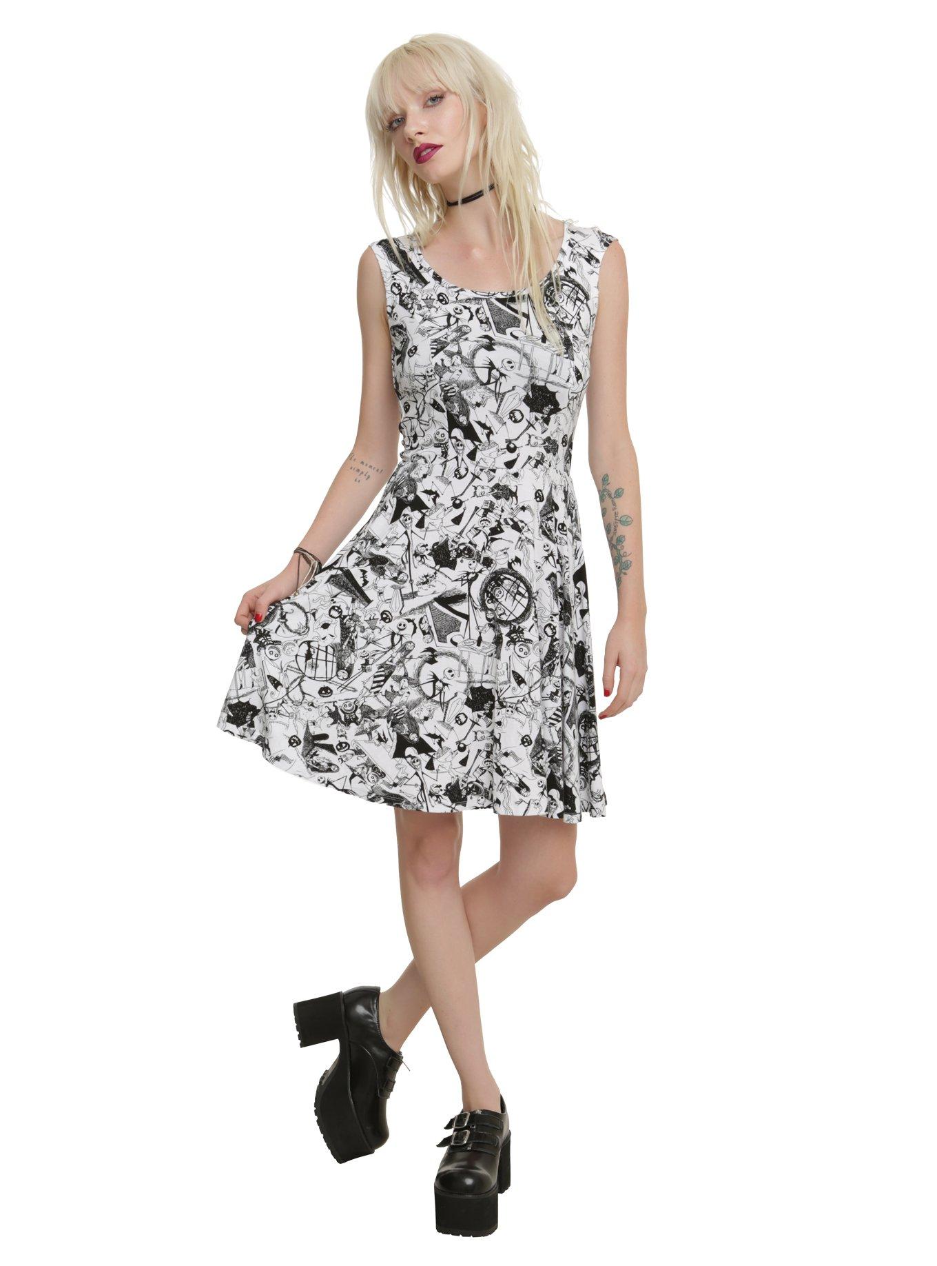 The Nightmare Before Christmas Character Collage Dress, , alternate