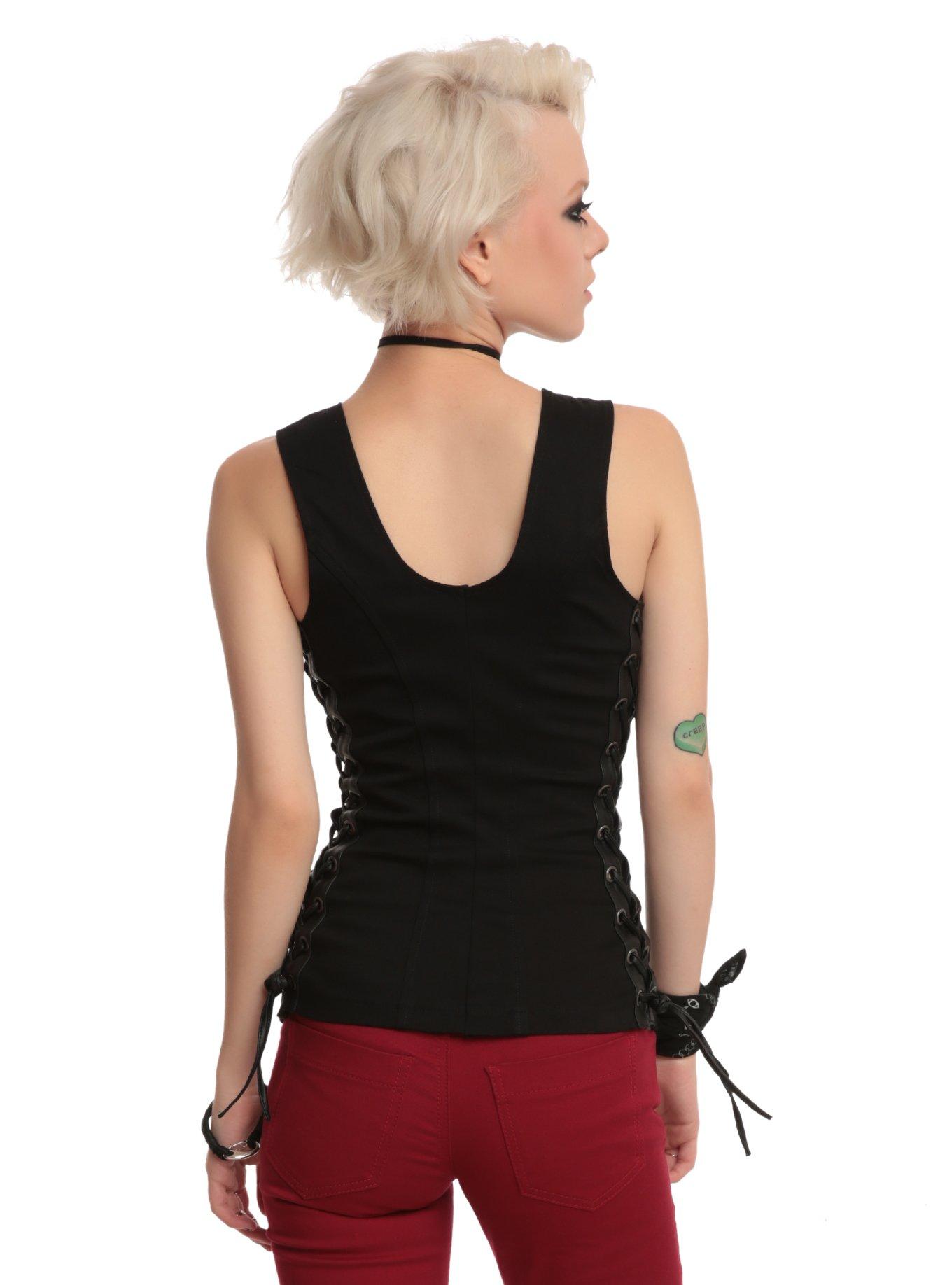 Joan Jett Tripp NYC Twill Vest, , alternate