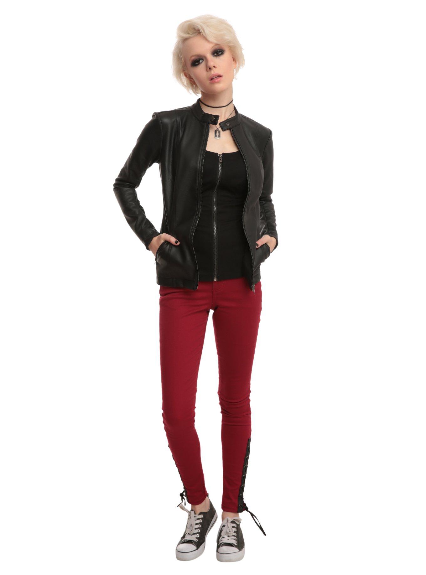 Joan Jett Tripp NYC Black Pleather Jacket, , alternate
