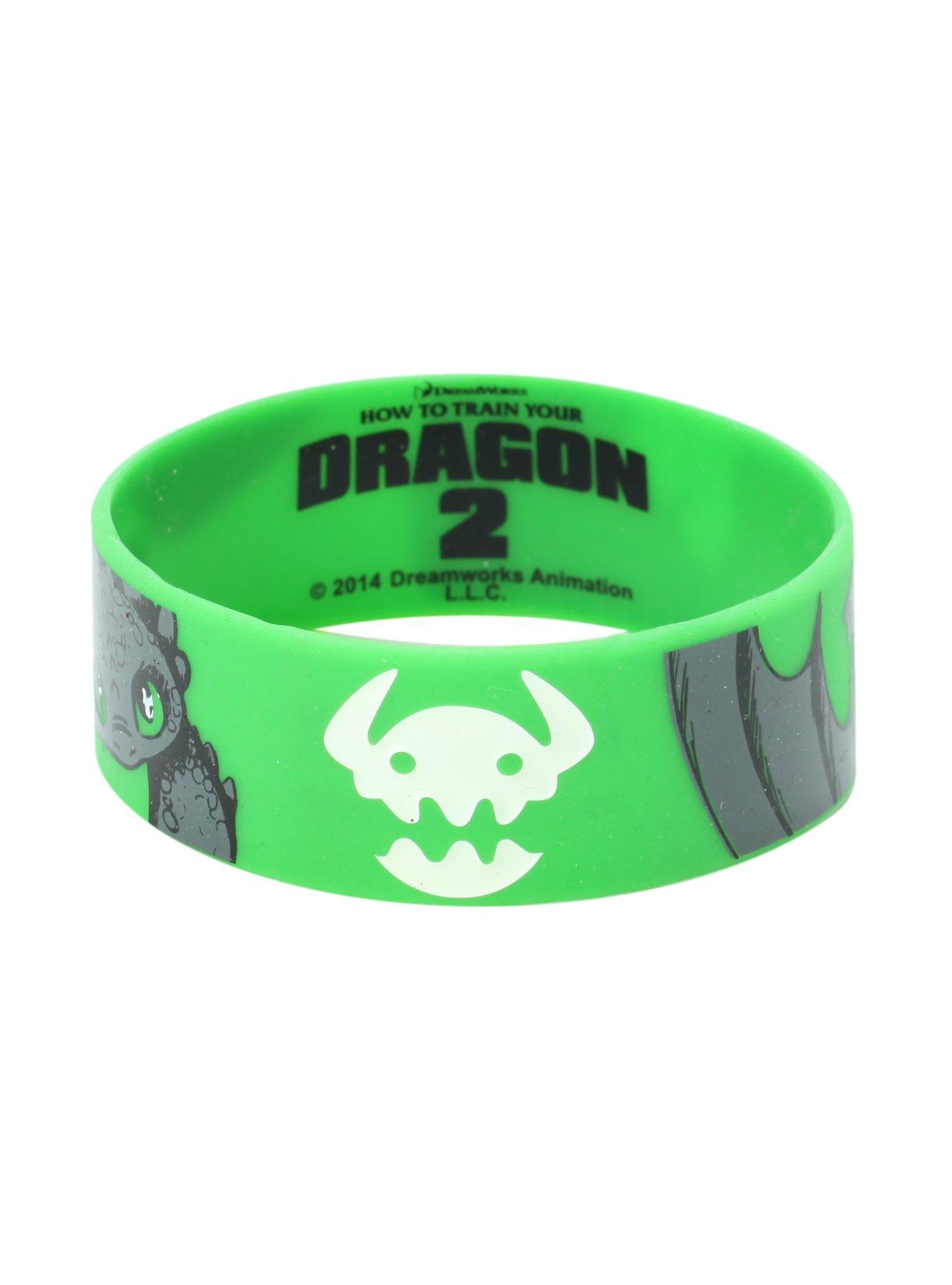 How To Train Your Dragon 2 Toothless Rubber Bracelet, , alternate