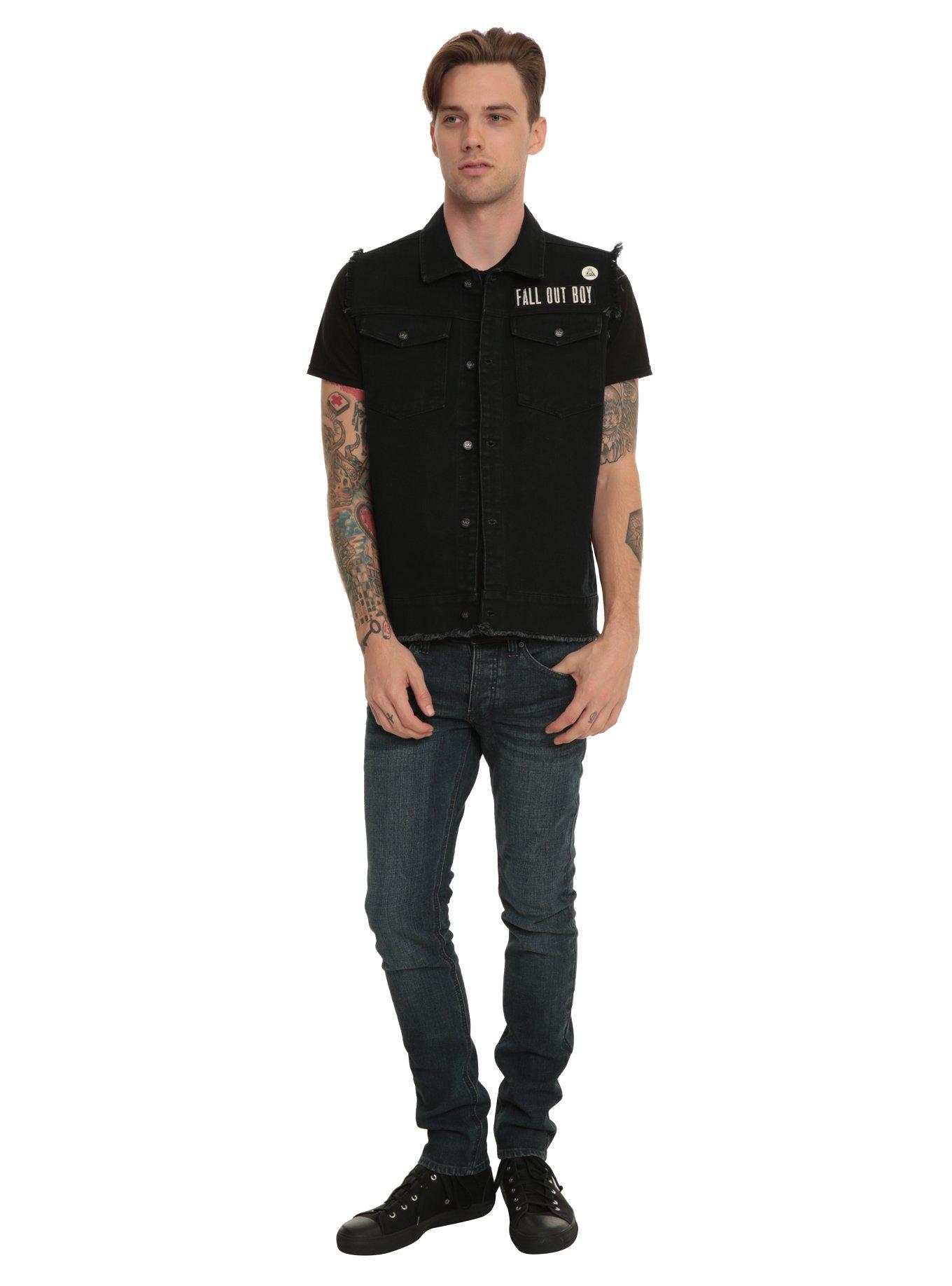 Fall Out Boy Denim Vest, , alternate