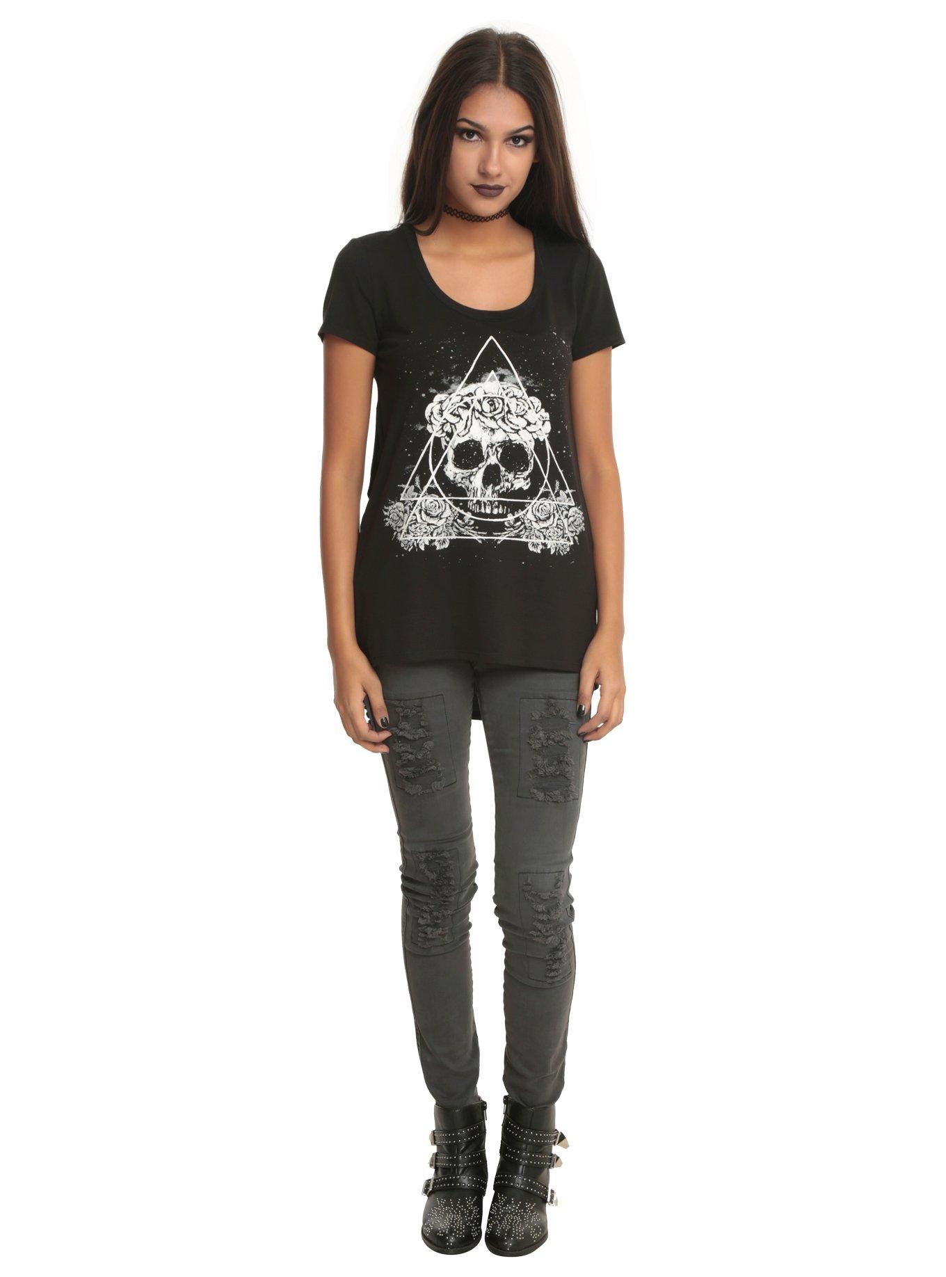 Skull Hi-Lo Top, , alternate