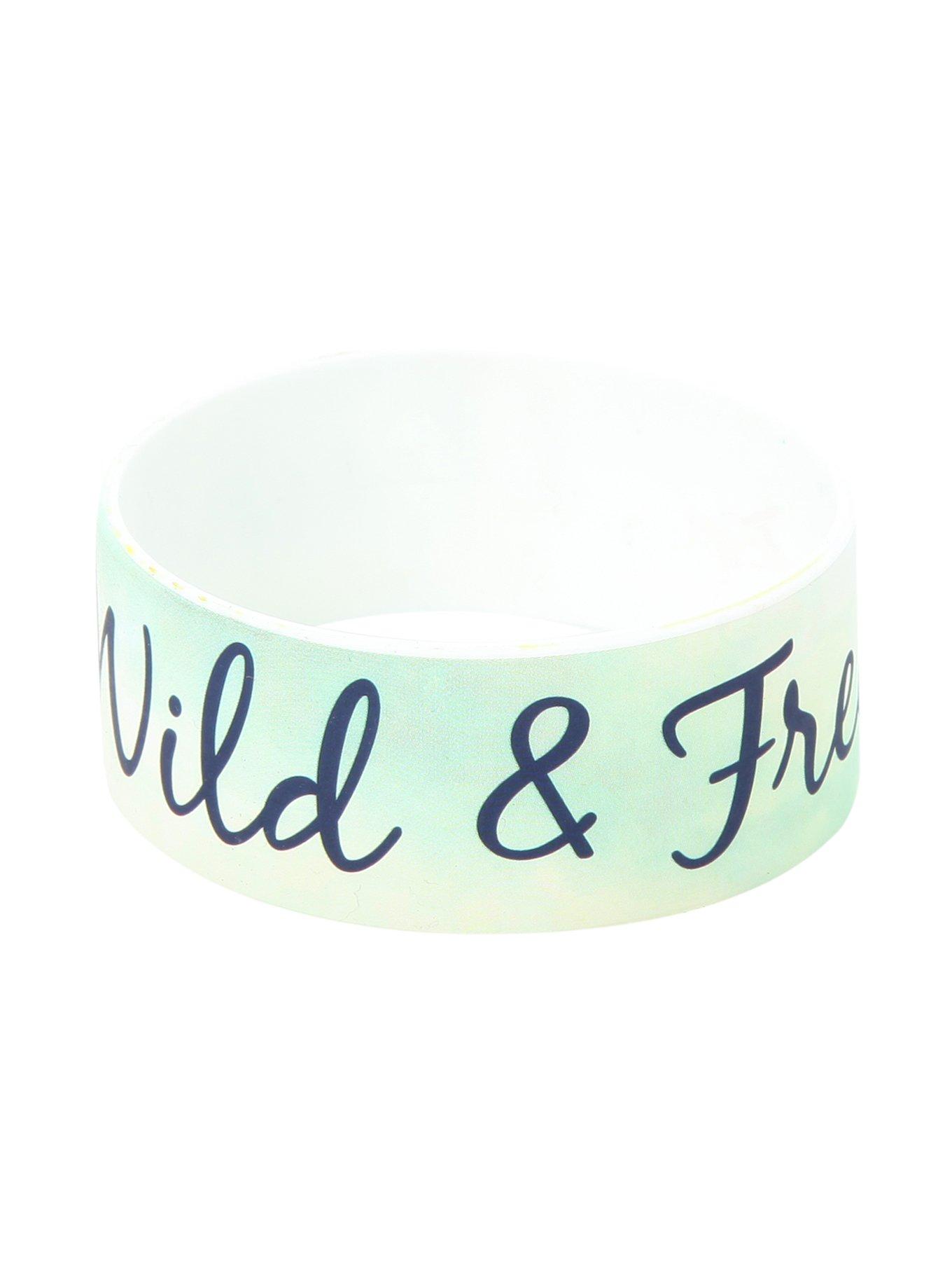 Young Wild Free Rubber Bracelet, , alternate