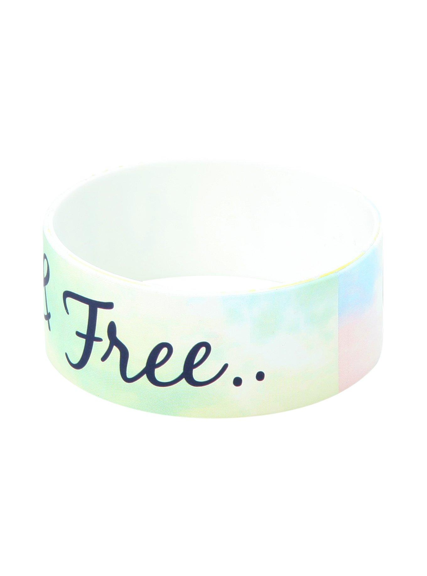 Young Wild Free Rubber Bracelet, , alternate