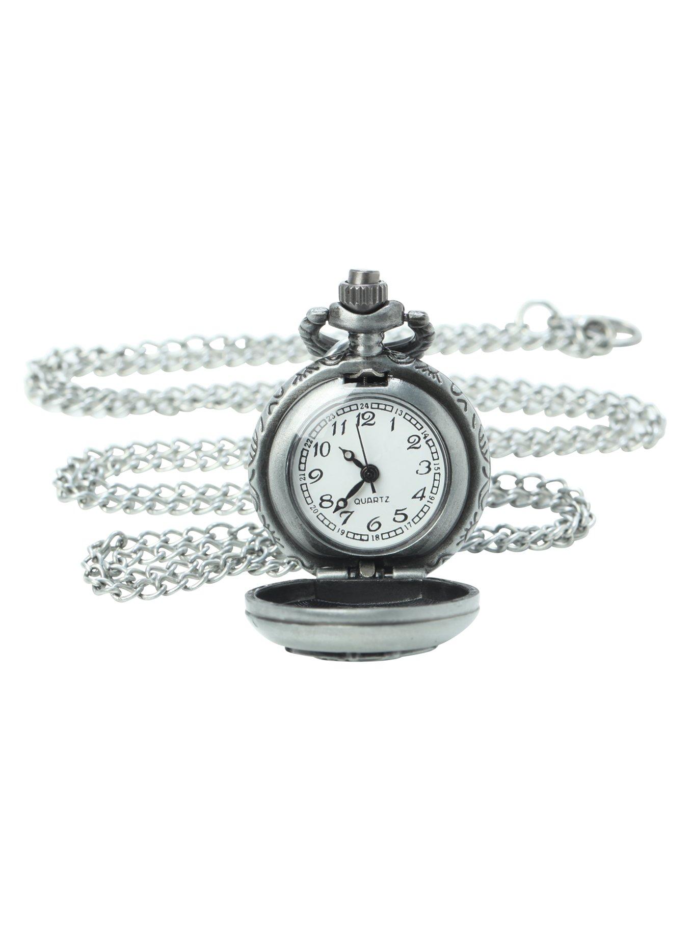 LOVEsick Music Note Pocket Watch Necklace, , alternate