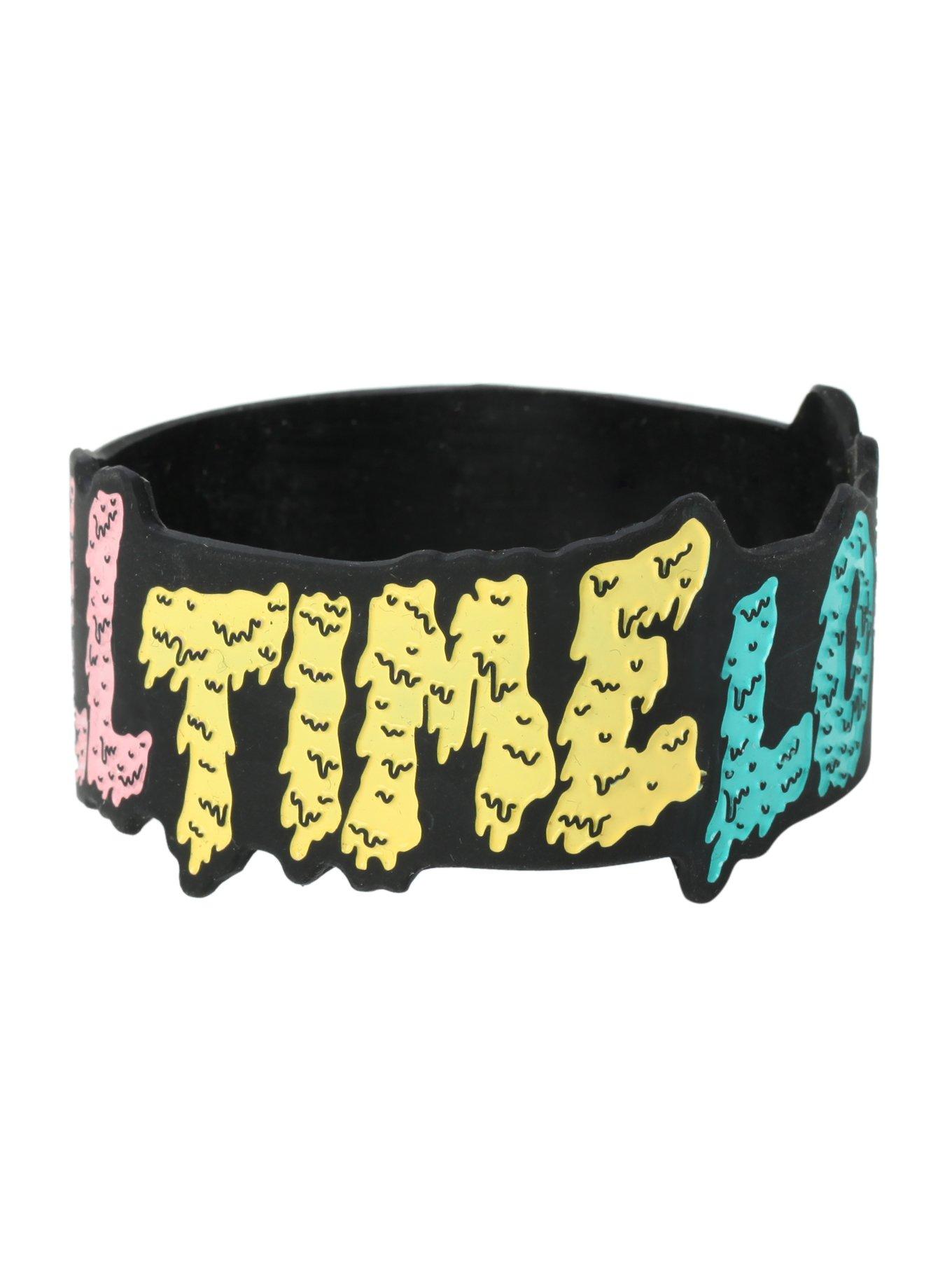 All Time Low Melting Logo Rubber Bracelet, , alternate