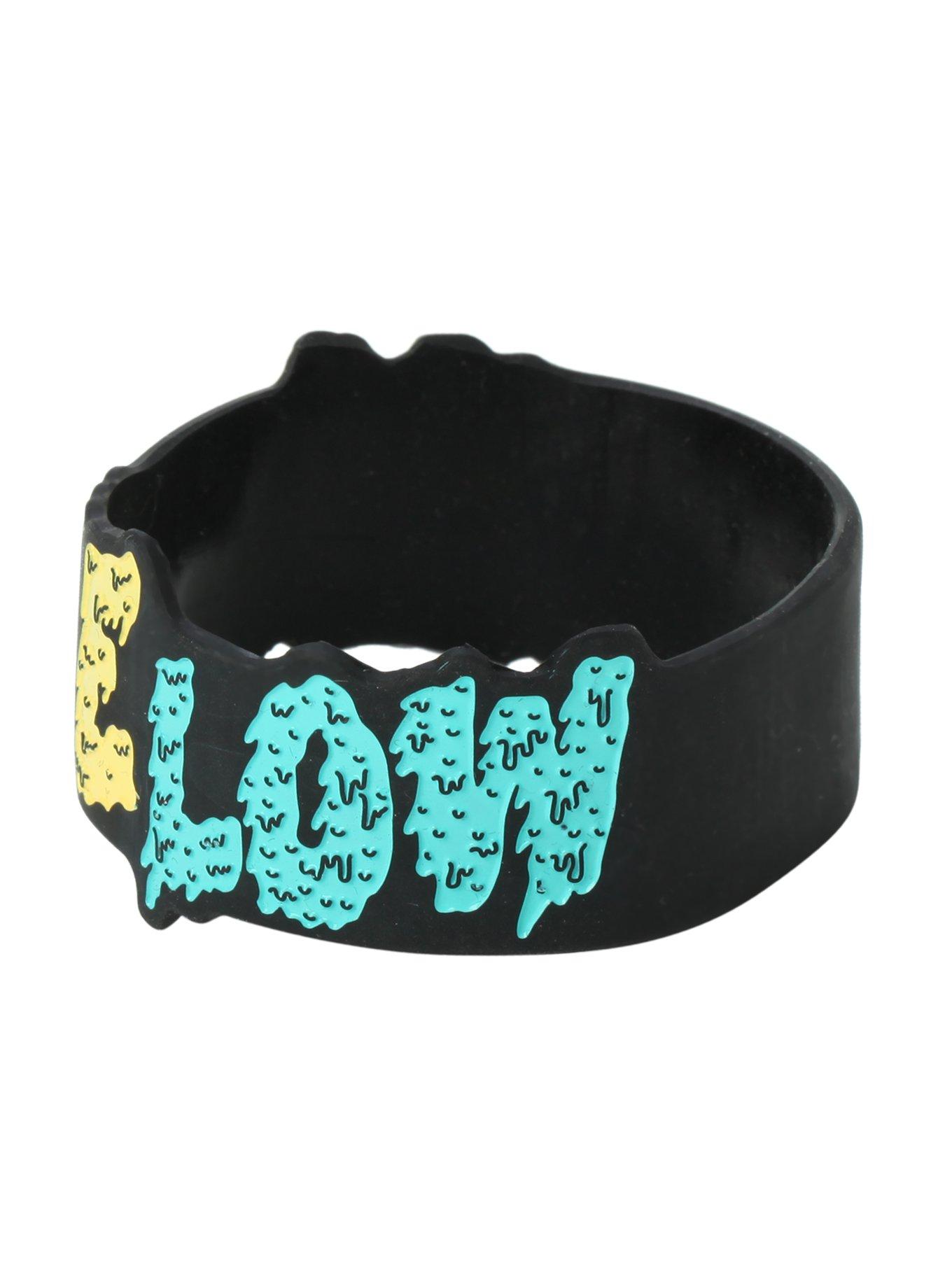 All Time Low Melting Logo Rubber Bracelet, , alternate