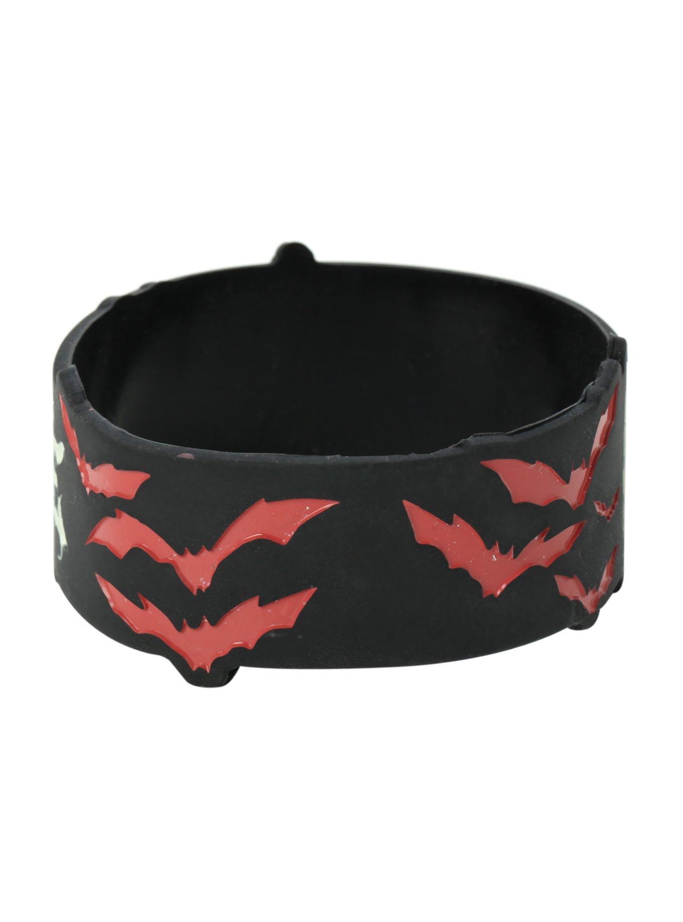 Motionless In White Bats Rubber Bracelet, , alternate