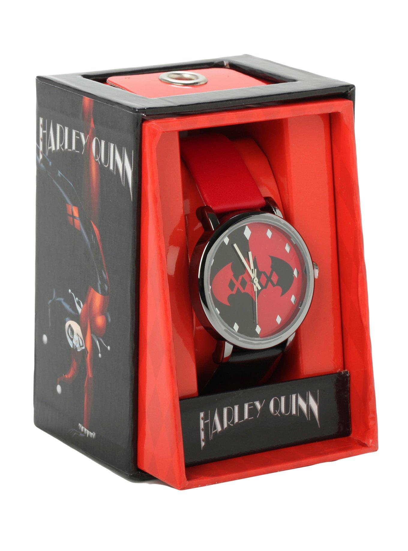 DC Comics Harley Quinn Batman Logo Watch, , alternate