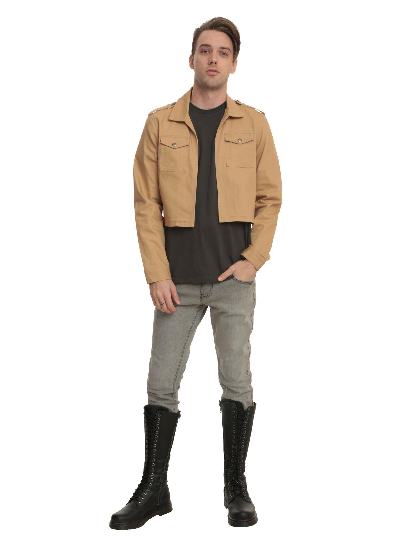 XXX RUDE Tan Denim Jacket, , alternate