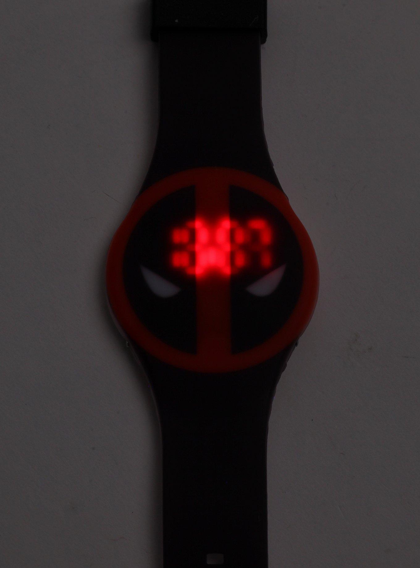 Marvel Deadpool Rubber LED Watch, , alternate