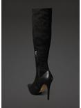 Faux Leather & Suede Over-The-Knee Boots, , alternate