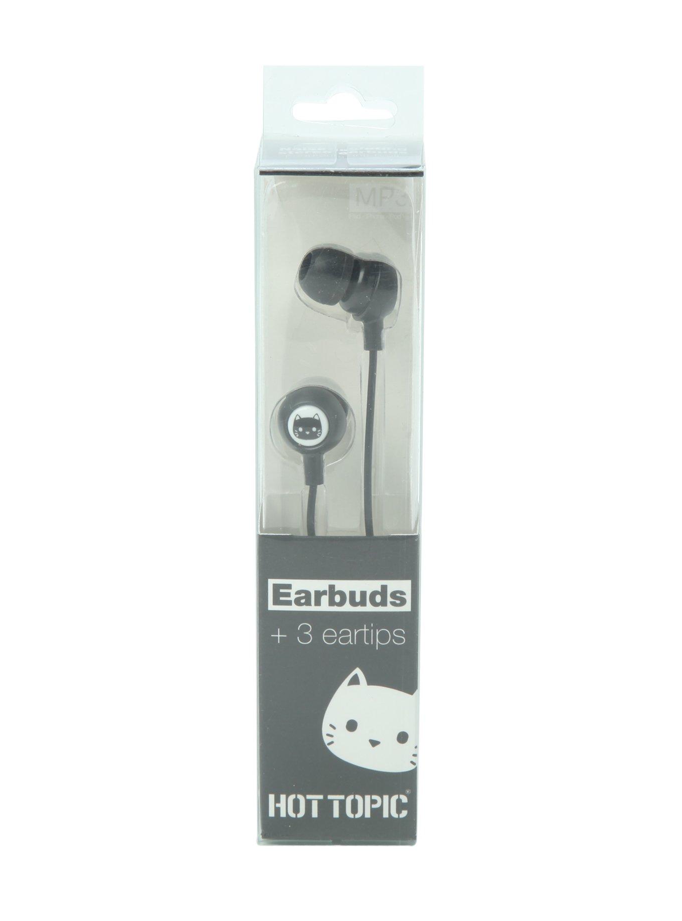Black Cat Earbuds, , alternate
