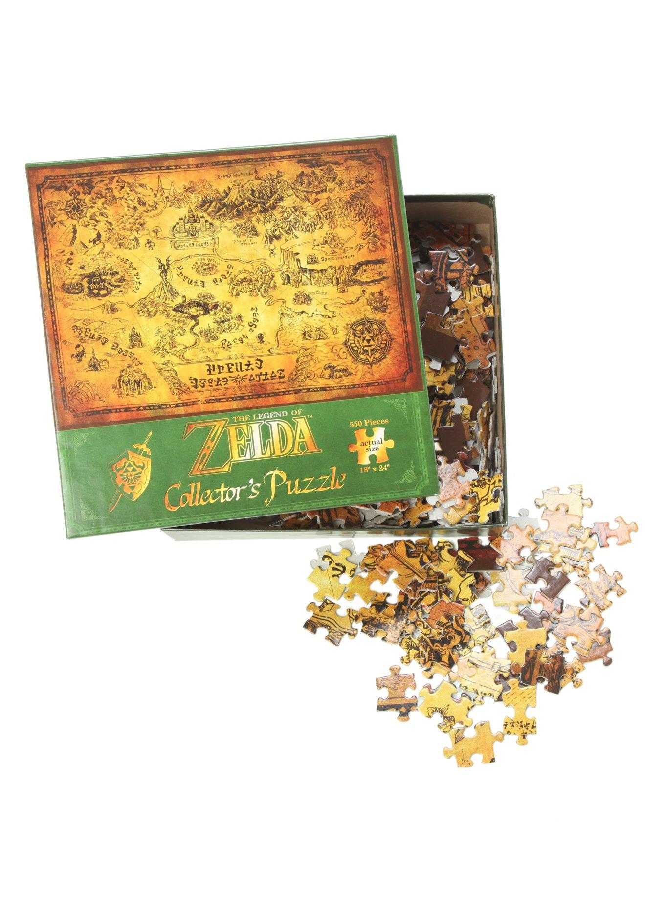 The Legend Of Zelda Hyrule Map 550 Piece Collector's Puzzle, , alternate