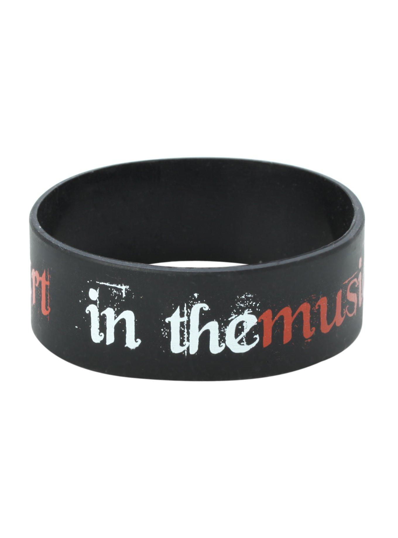 Lost My Heart In The Music Rubber Bracelet, , alternate