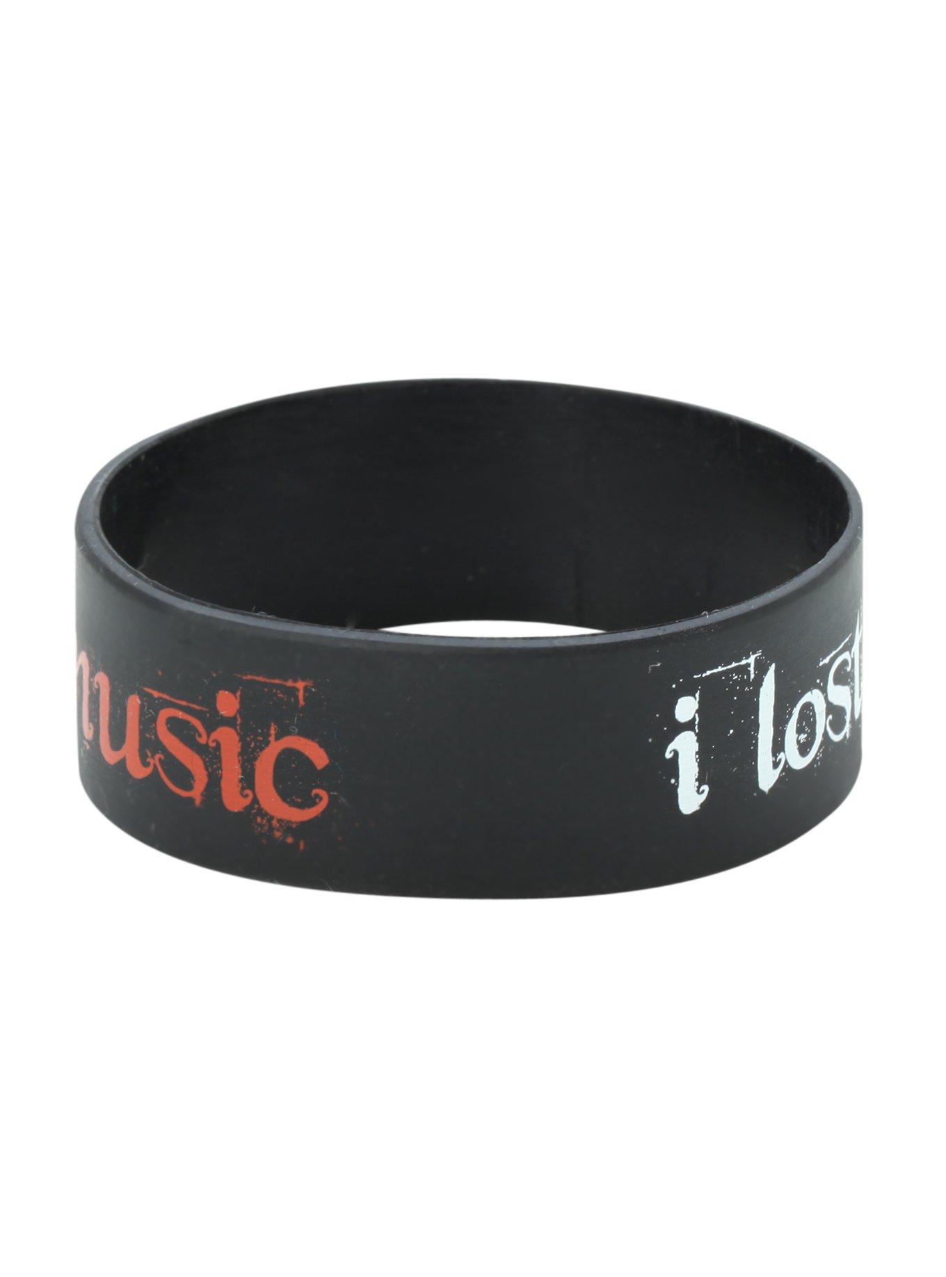 Lost My Heart In The Music Rubber Bracelet, , alternate