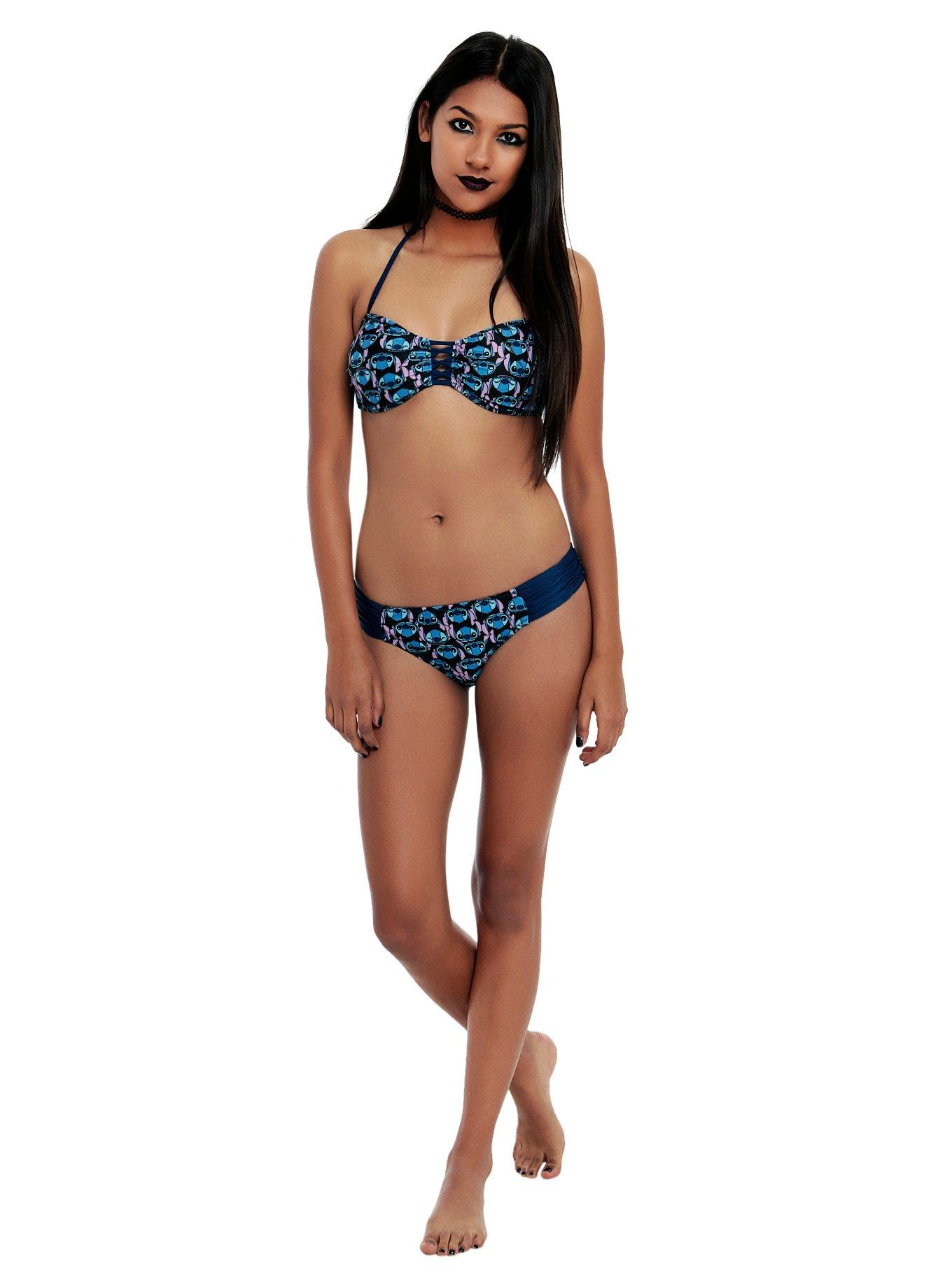 Disney Lilo & Stitch Print Swim Bottoms, BLACK, alternate