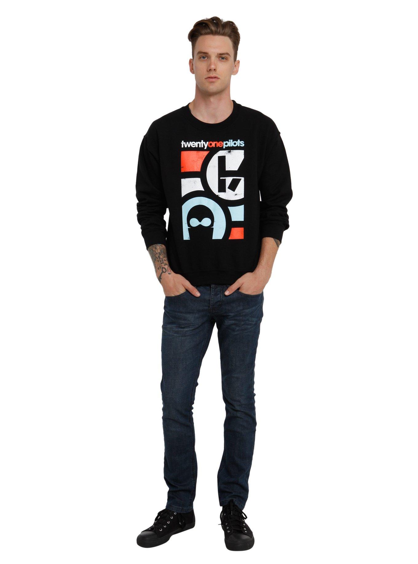 Twenty One Pilots Mask Crew Pullover, , alternate