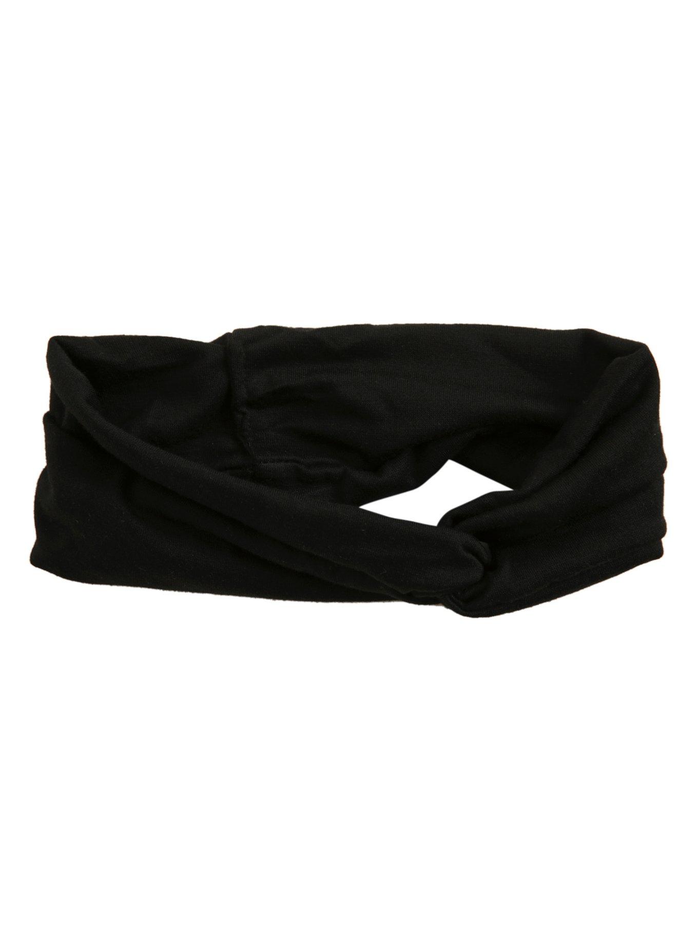 LOVEsick Black Turban Headband, , alternate