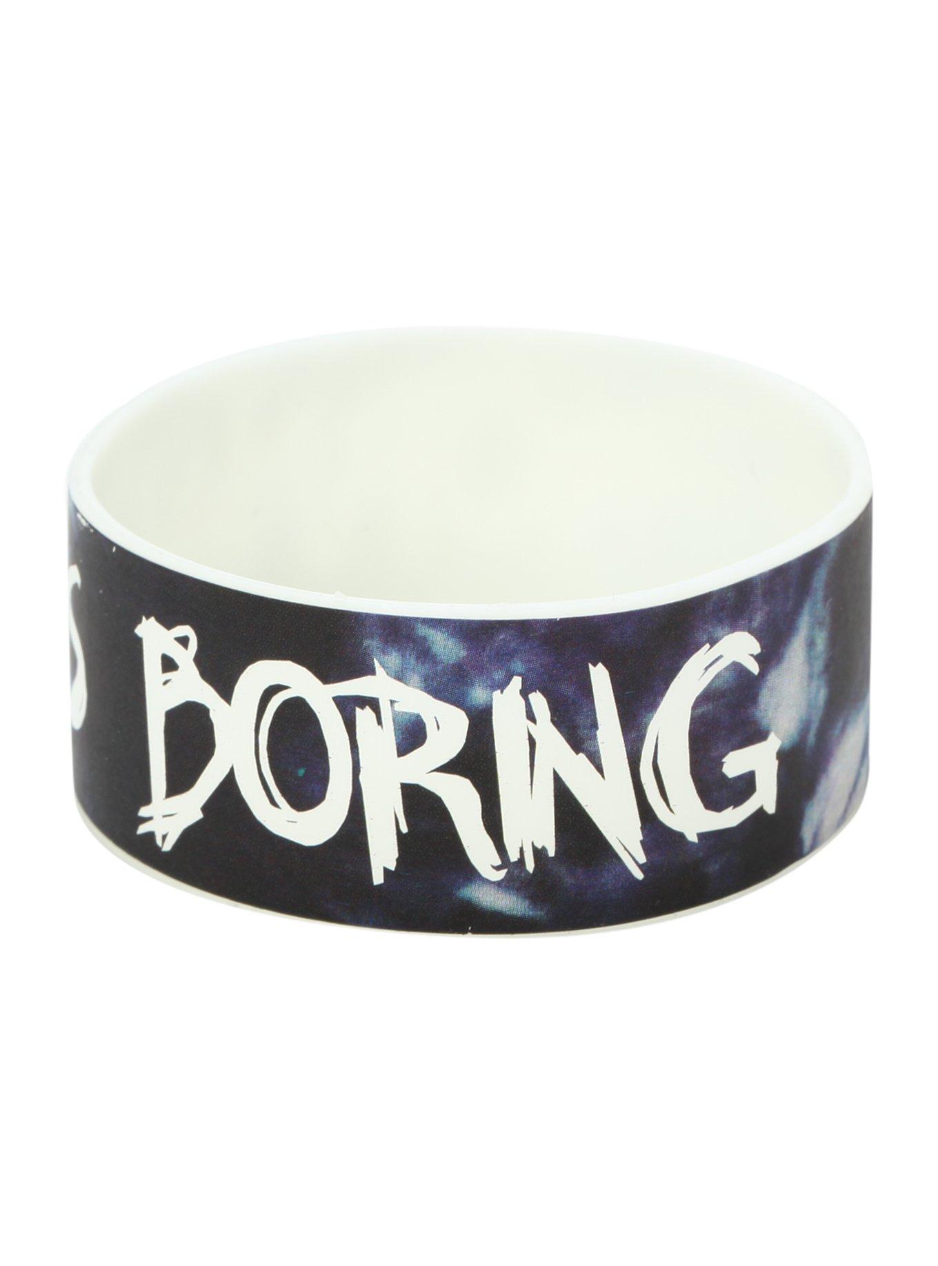 Normal Is Boring Rubber Bracelet, , alternate