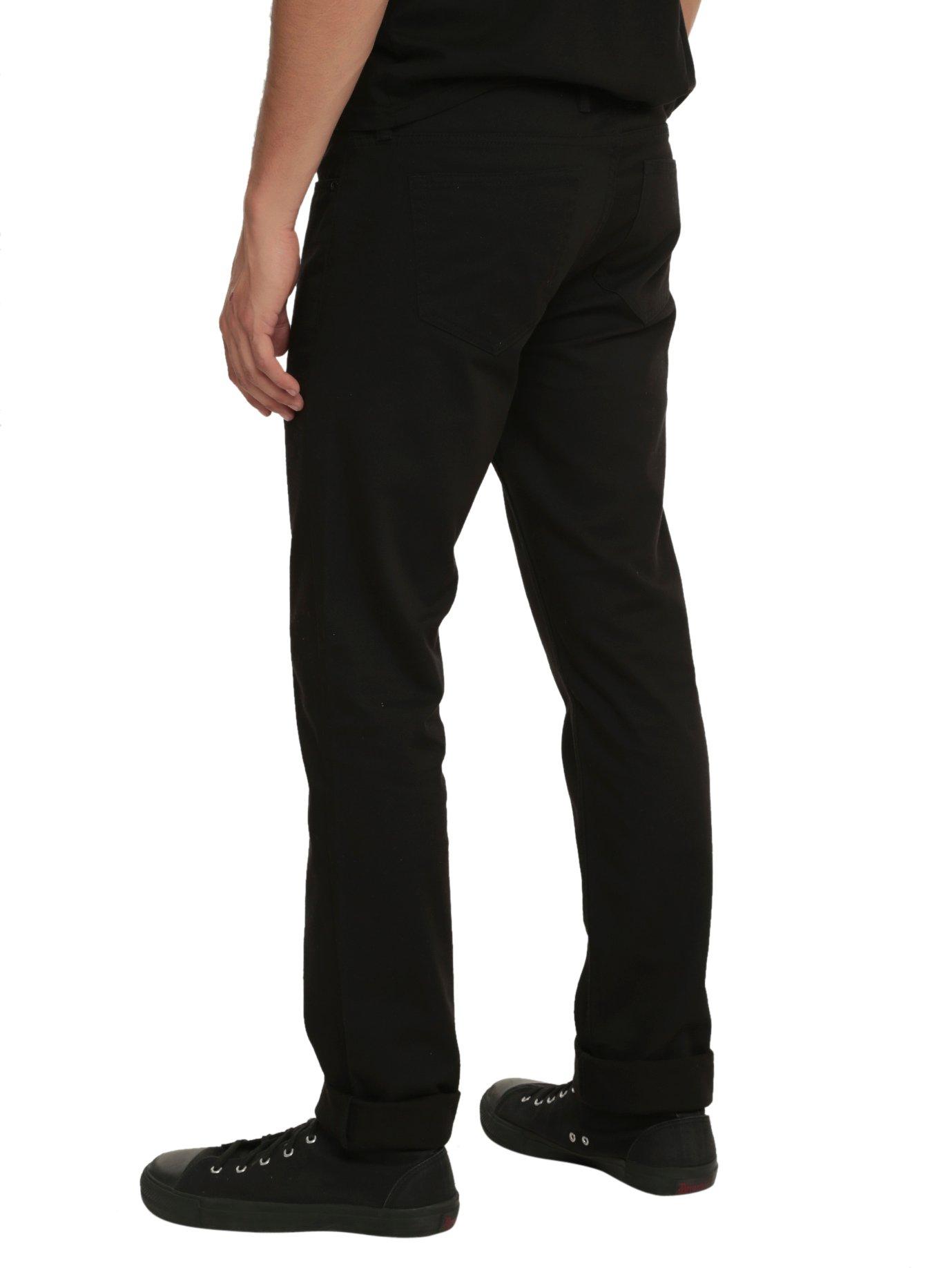 XXX RUDE Black 5-Pocket Workwear Pants, , alternate