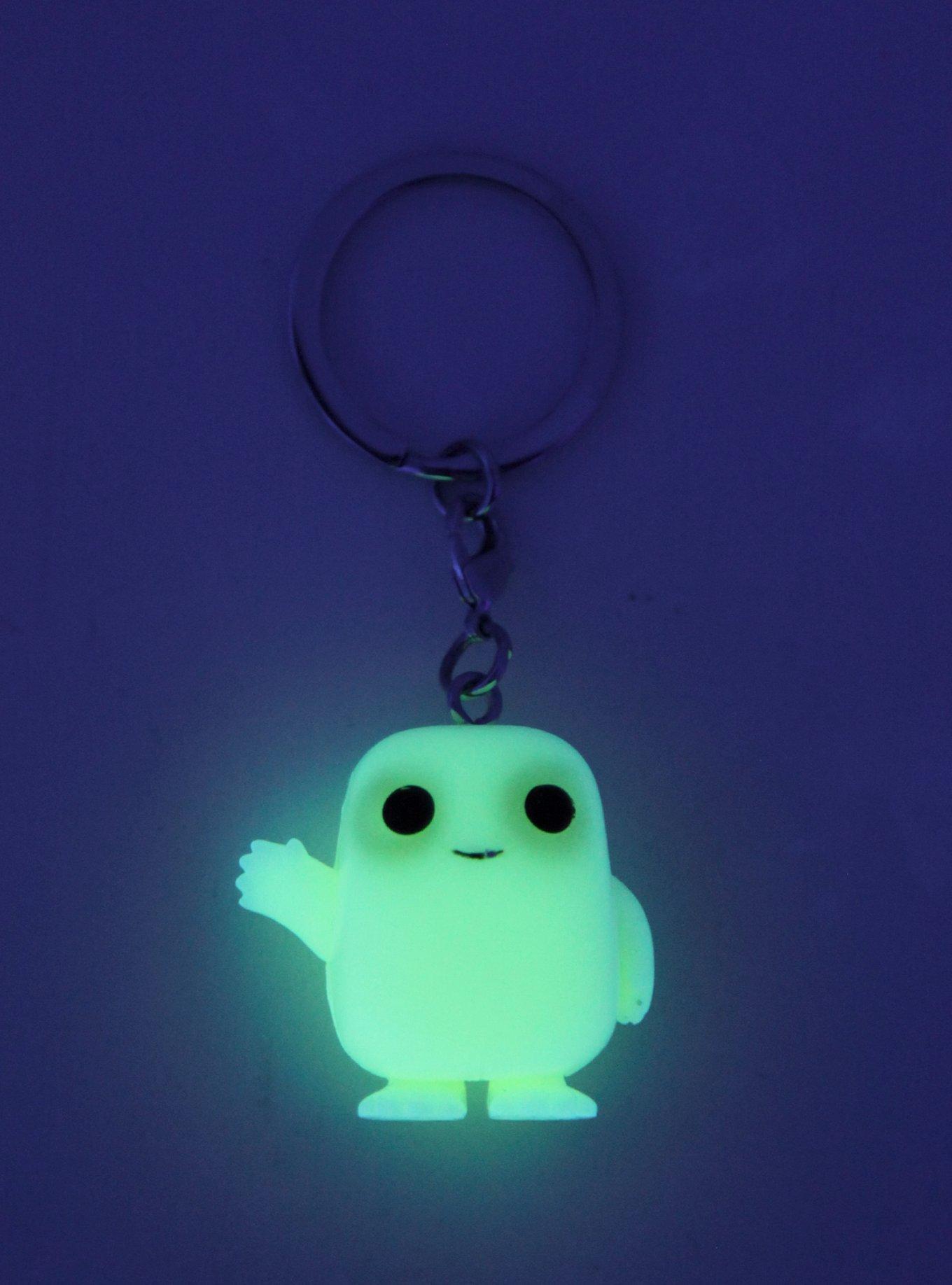 Funko Doctor Who Pocket Pop! Adipose Key Chain Glow-In-The-Dark Hot Topic Exclusive, , alternate