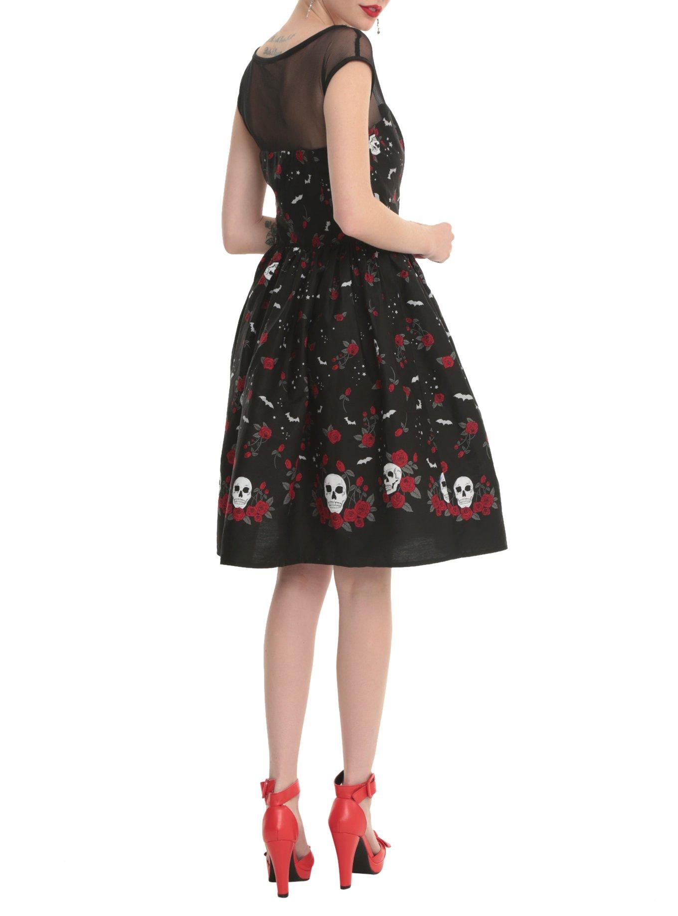 Hell Bunny Aconite Cocktail Dress, , alternate