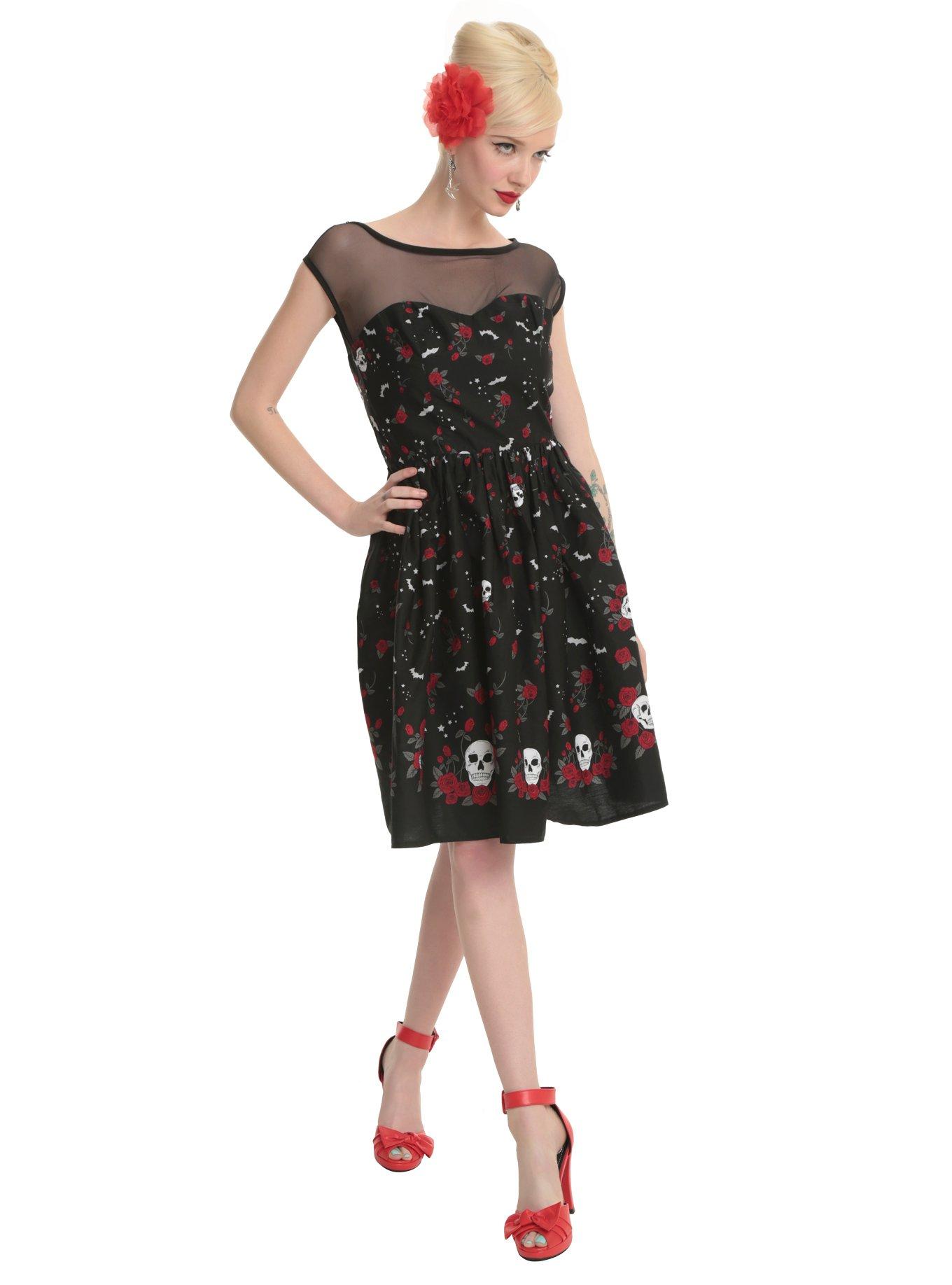 Hell Bunny Aconite Cocktail Dress, , alternate